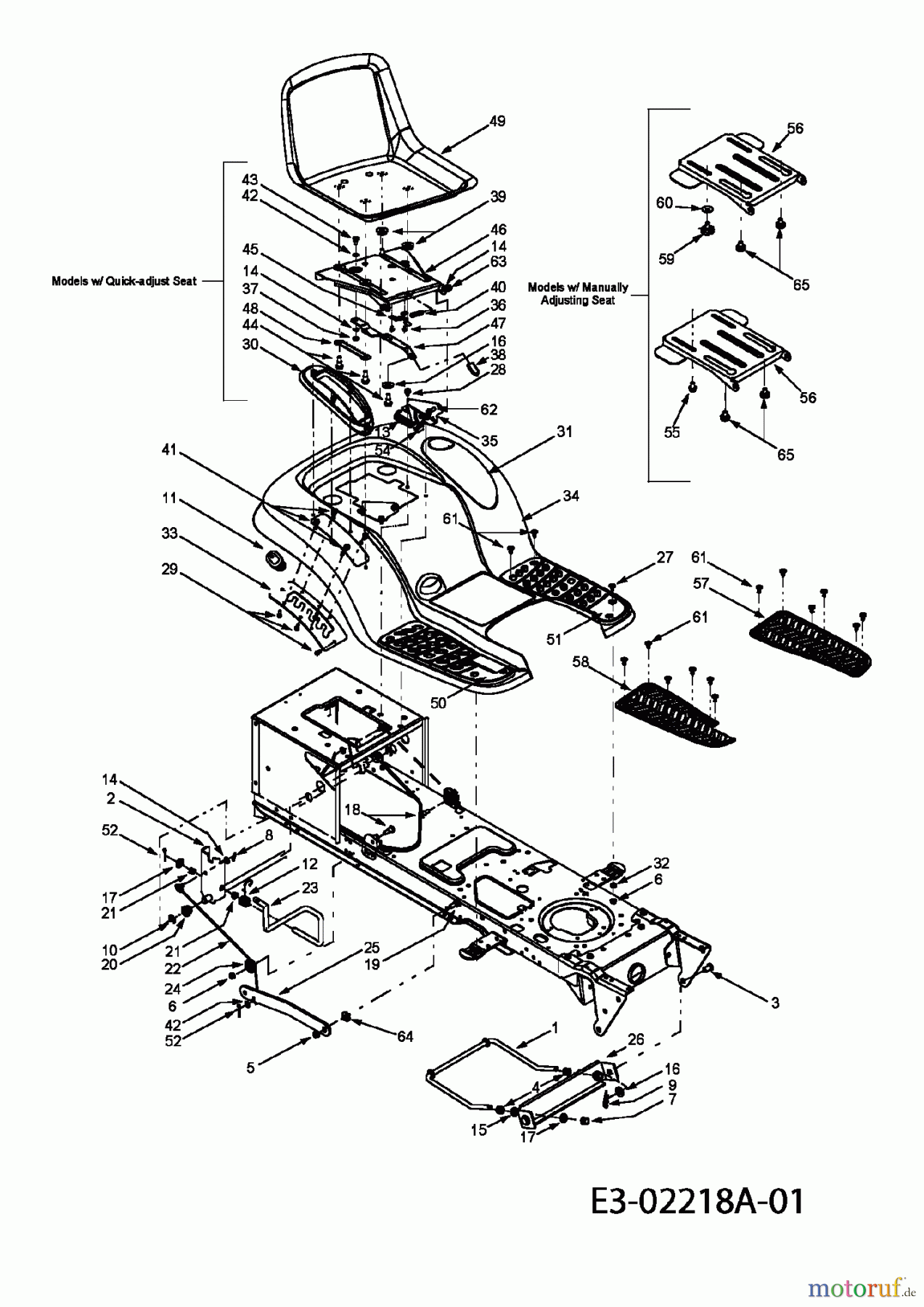  MTD Rasentraktoren B 155 13AA688G678  (2003) Lenkung, Vorderachse
