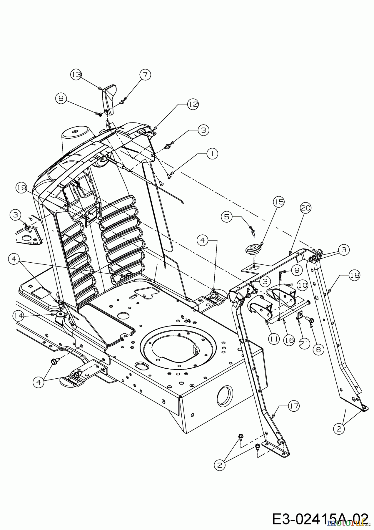  Cub Cadet Rasentraktoren CC 1020 RD 13AE51CN630  (2006) Armaturenbrett 04.01.2006