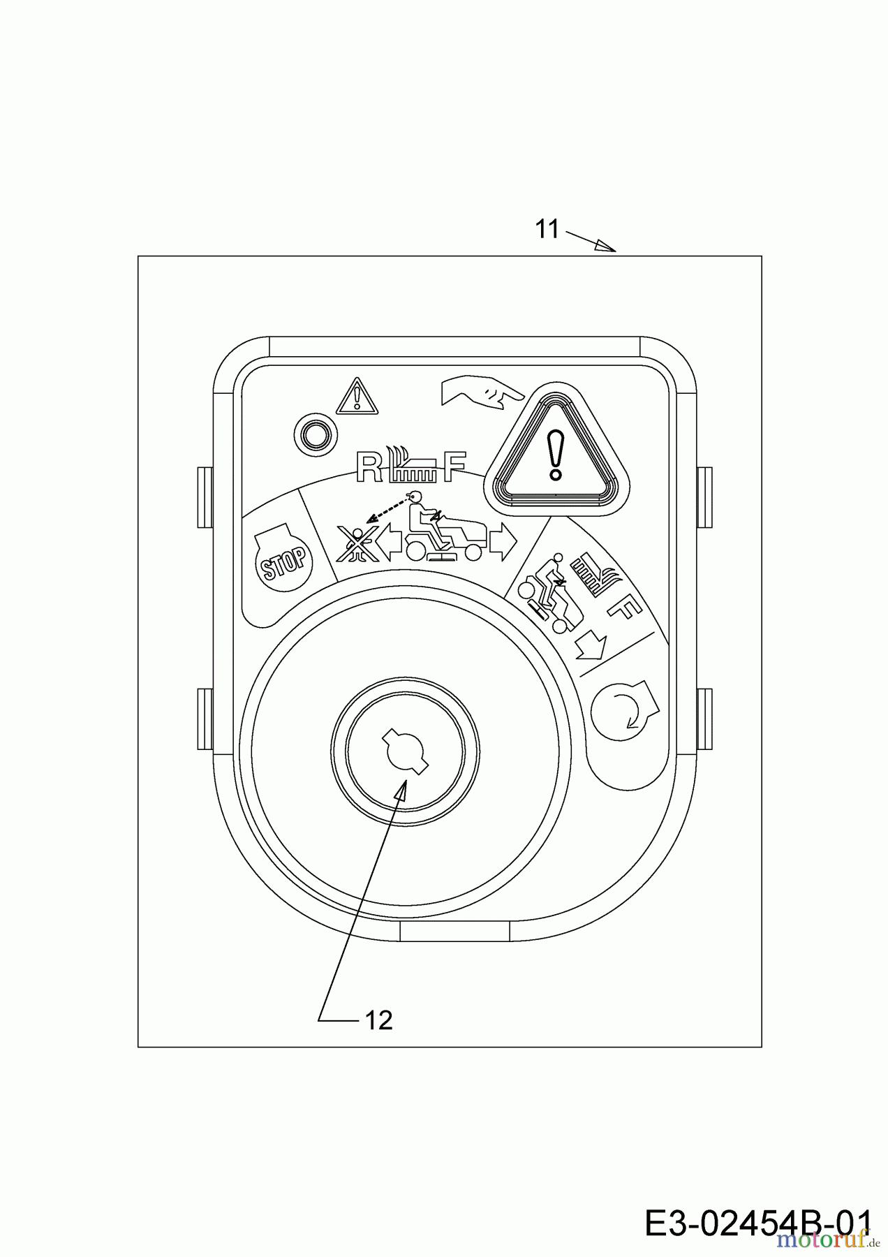  Troy-Bilt Rasentraktoren Horse XP 46 13WX79KT066  (2015) Zündschloss