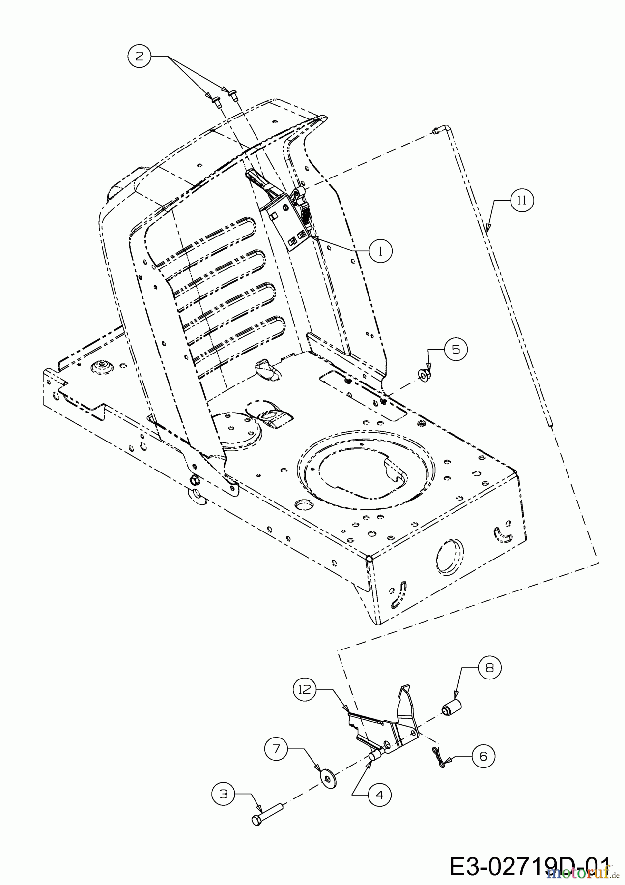  Oleo-Mac Rasentraktoren Krosser 92/13,5 T 13AH77KE636  (2010) Geschwindigkeitsregelung