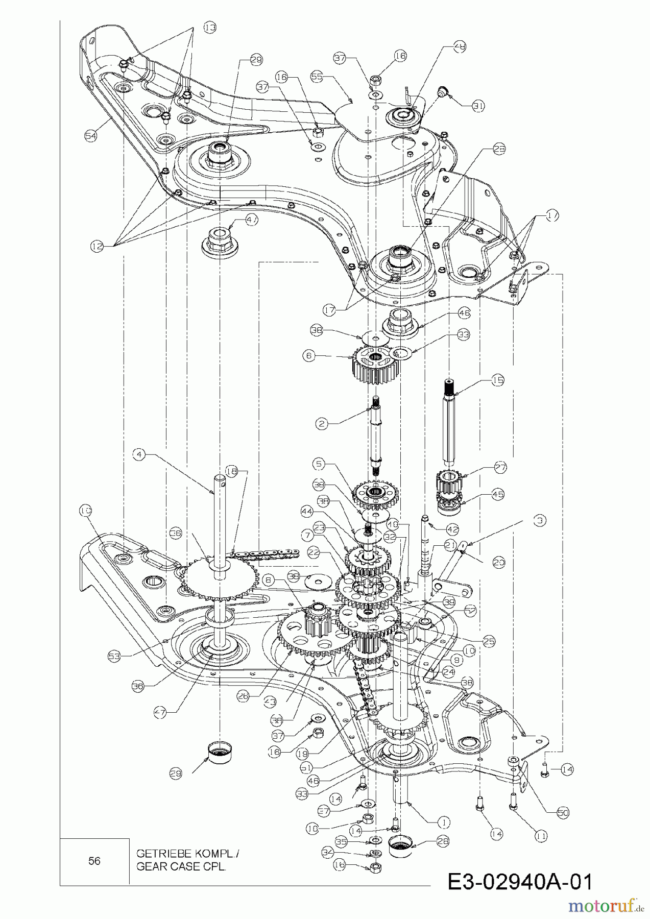  MTD Motorhacken T/450 21AB454B678  (2009) Getriebe