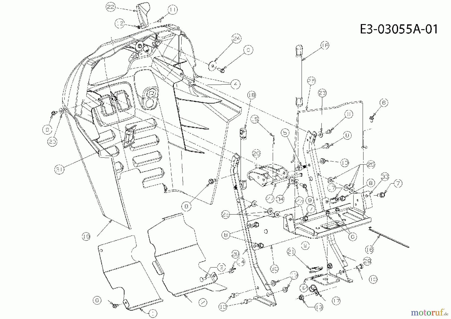  Massey Ferguson Gartentraktoren MF 21-22 GC 14A-2E7-695  (2007) Armaturenbrett