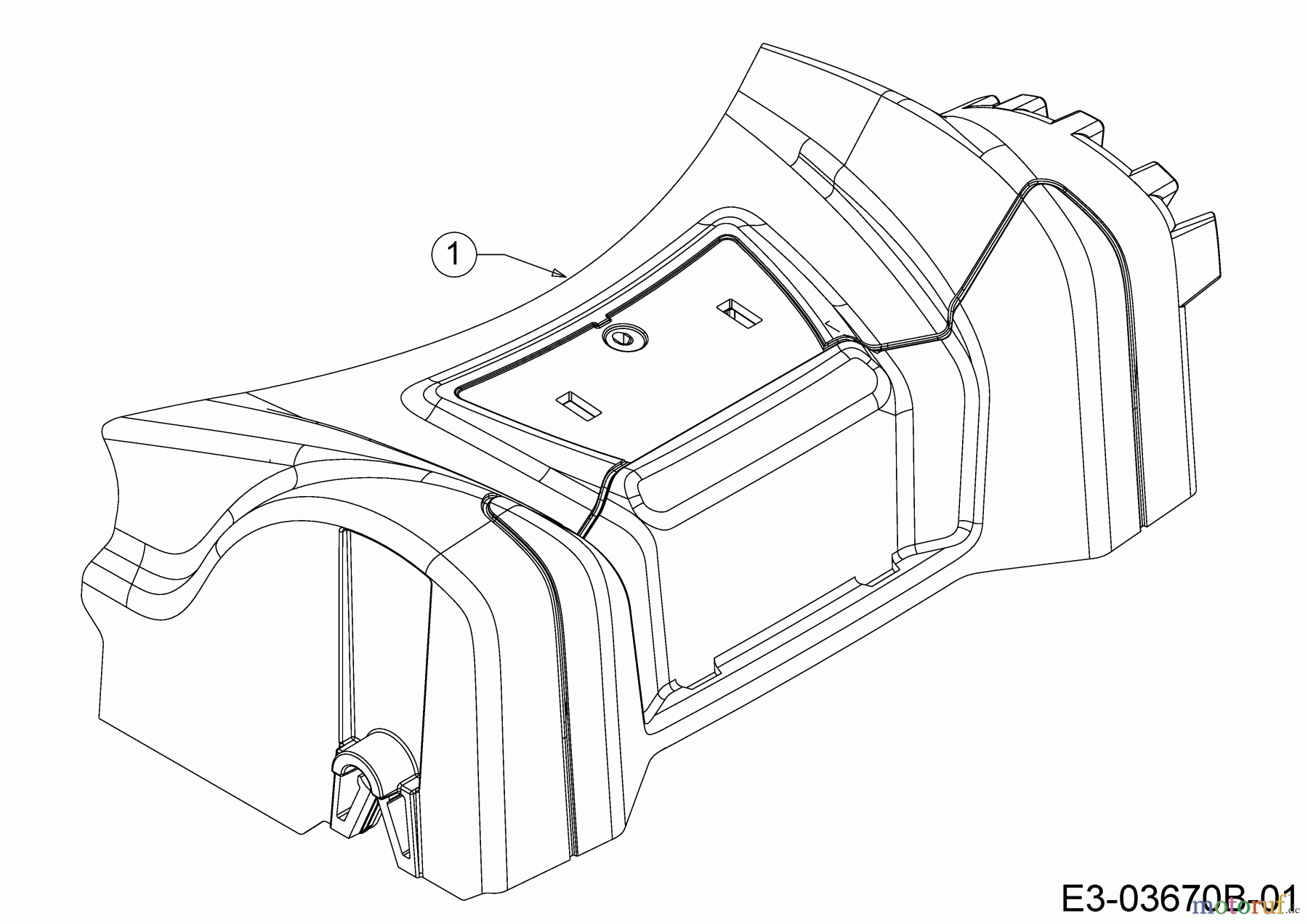  Black-Line Motormäher mit Antrieb BL 3546 S 12B-TF5B683  (2017) Abdeckung Vorderachse