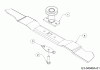 MTD 53 S 12A-84J6600 (2015) Listas de piezas de repuesto y dibujos Blade, Blade adapter
