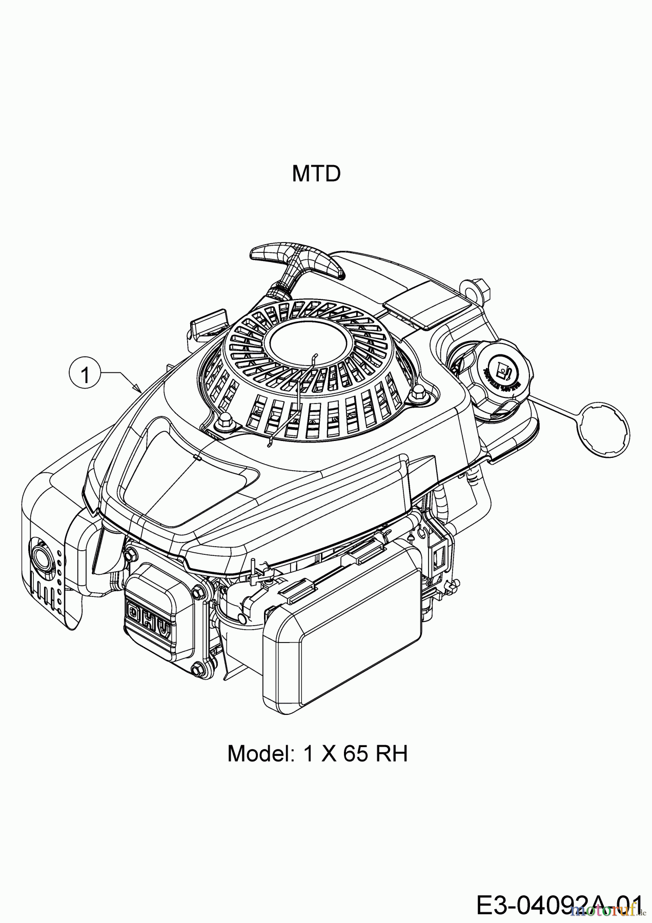  Mastercut Motormäher mit Antrieb MC 53 SPO 12A-84J6659  (2016) Motor MTD
