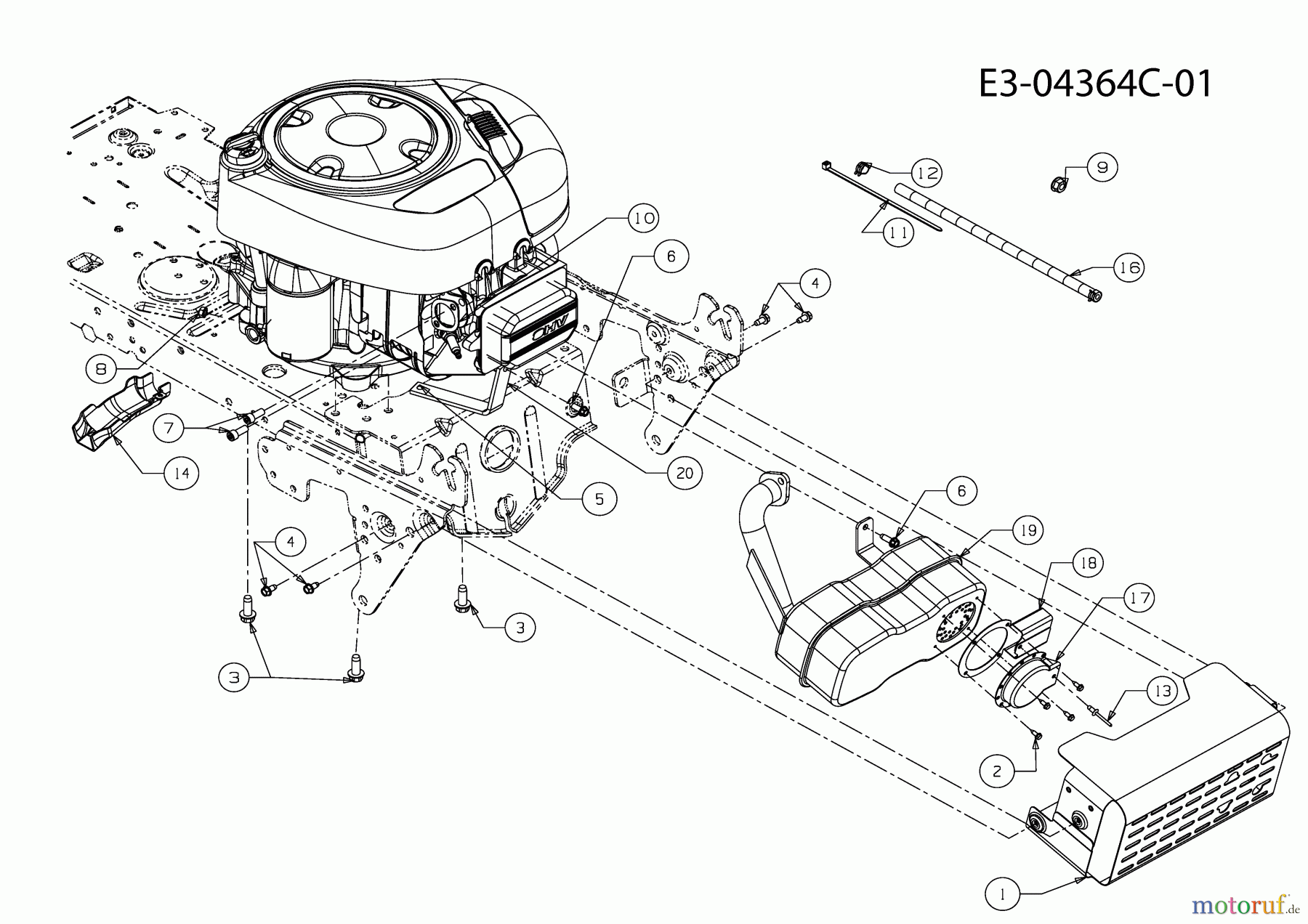  MTD Rasentraktoren LE 135 H 13AH713E600  (2010) Motorzubehör