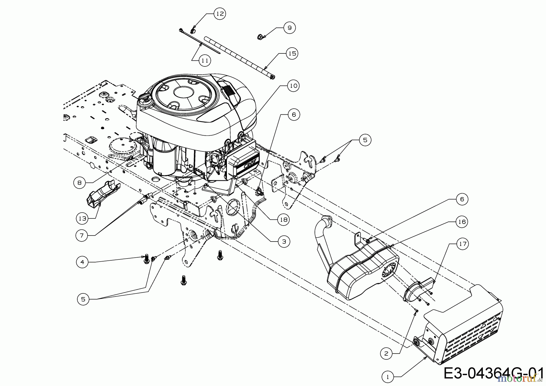  Dormak Tracteurs de pelouse TX 36 T 13HH76SE699  (2017) Accessoires moteur
