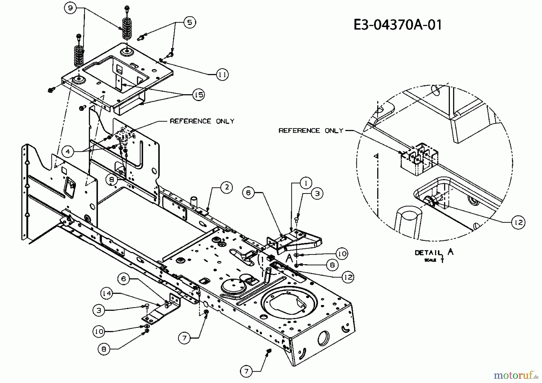  MTD Rasentraktoren P 180 AMN 13AT783N678  (2009) Rahmen