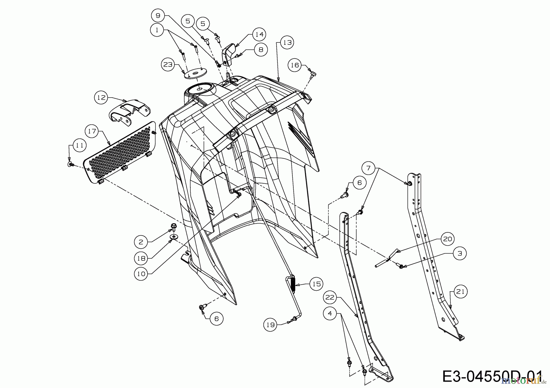 Cub Cadet Gartentraktoren CC 1224 KHP 14HQ94AP603 (2015) Armaturenbrett