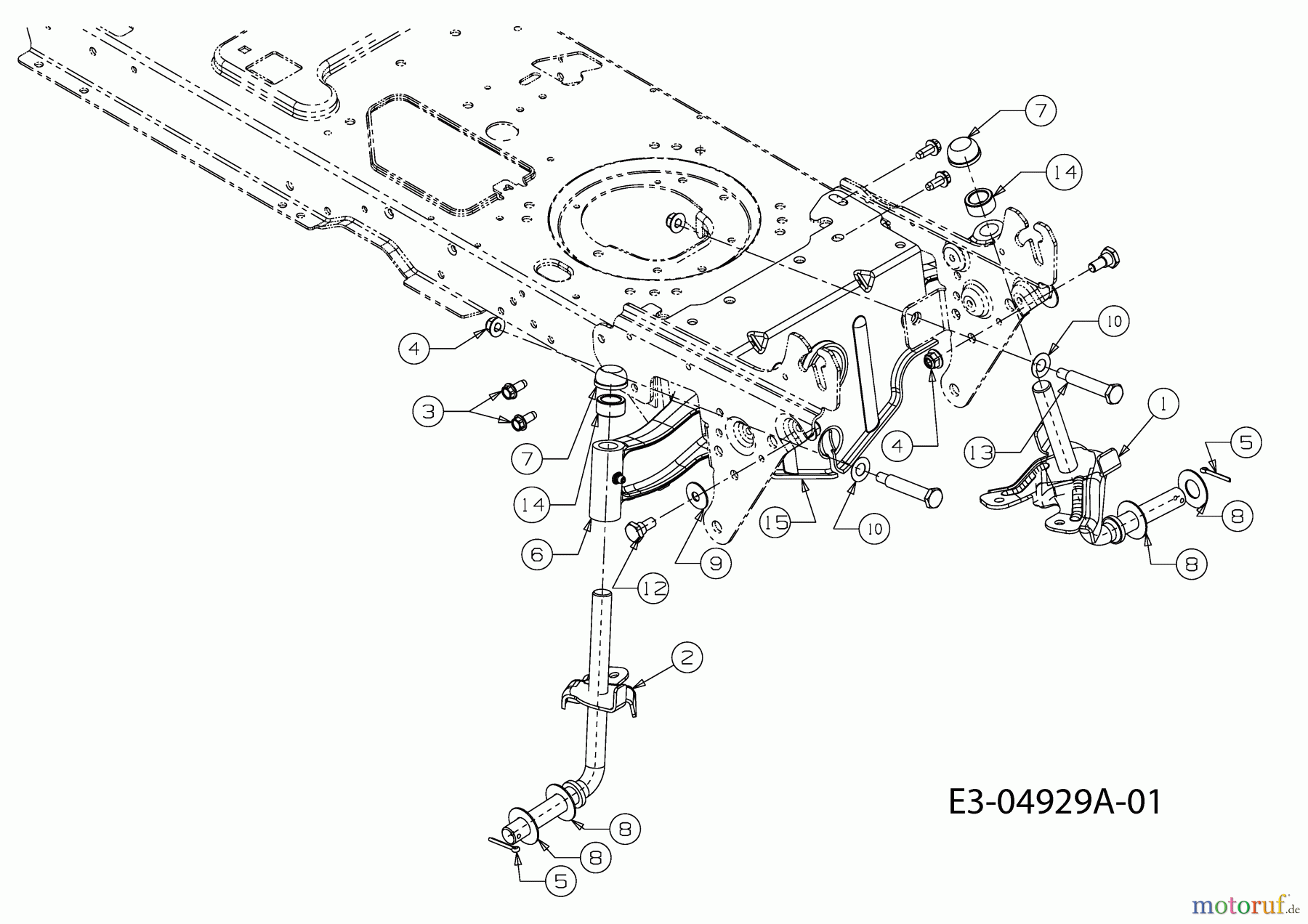  Massey Ferguson Rasentraktoren MF 41-18 RD 13CV51CN695  (2009) Vorderachse