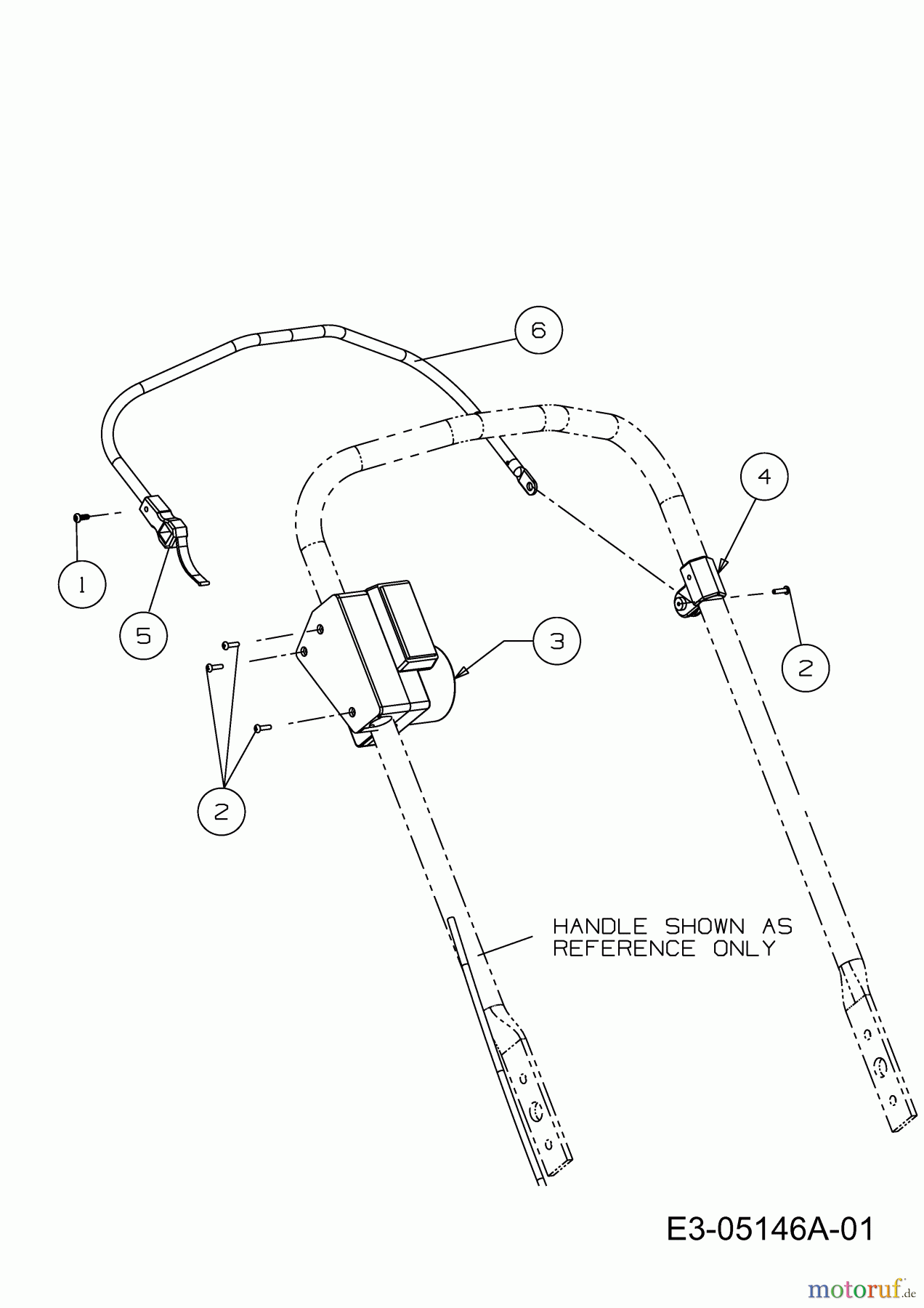  Merox Elektromäher MX 48 E 18A-16K-667  (2009) Schaltbügel ab 06.02.2009