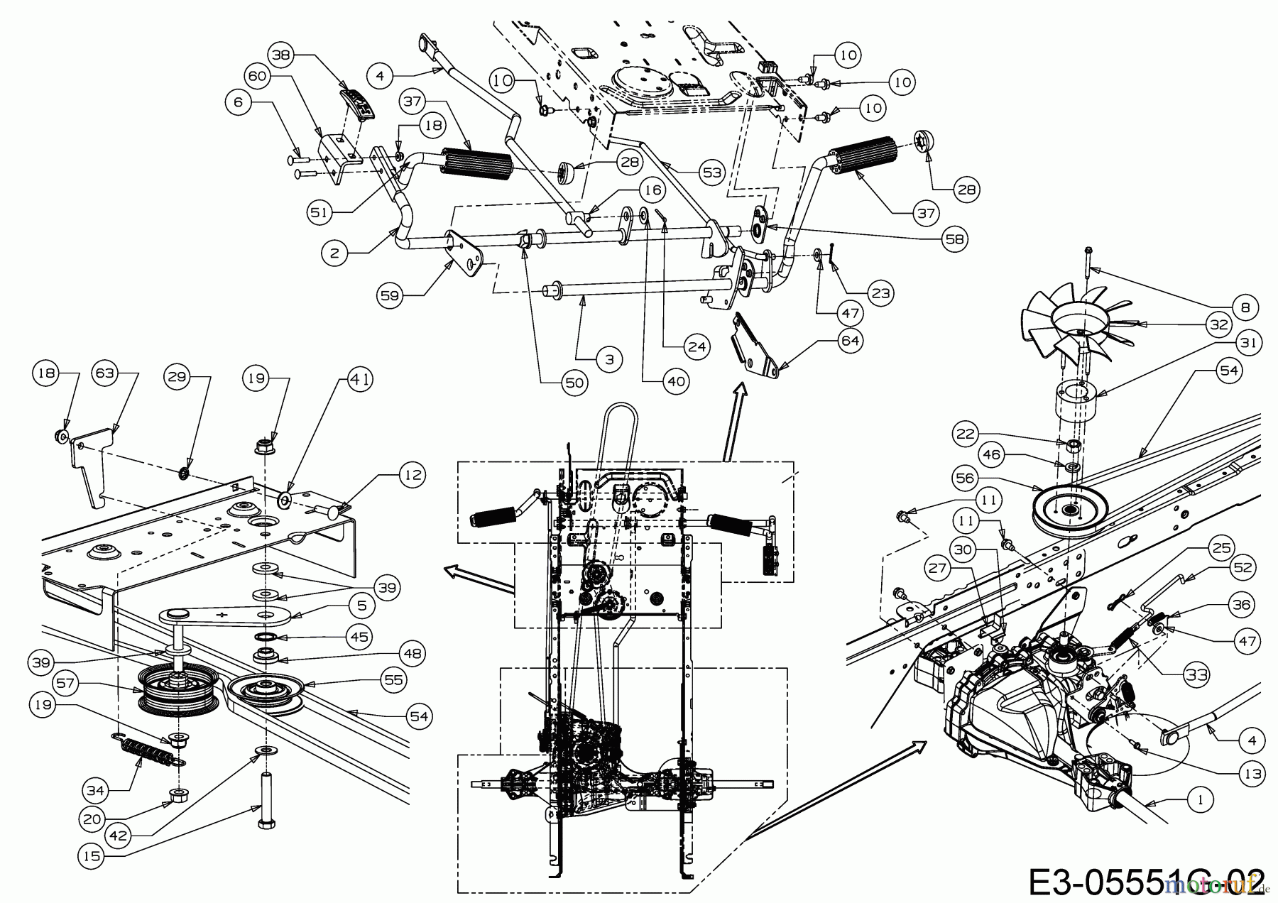  B Power Rasentraktoren BT 145-92 AH 13IM71KE648  (2018) Hydrostat, Keilriemen, Pedale