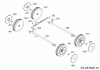 WOLF-Garten Expert Expert UV 40 B 16BG8D0F650 (2017) Listas de piezas de repuesto y dibujos Axle, Wheels