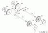 WOLF-Garten Expert Expert UV 40 B 16BG8D0F650 (2018) Listas de piezas de repuesto y dibujos Axle, Wheels