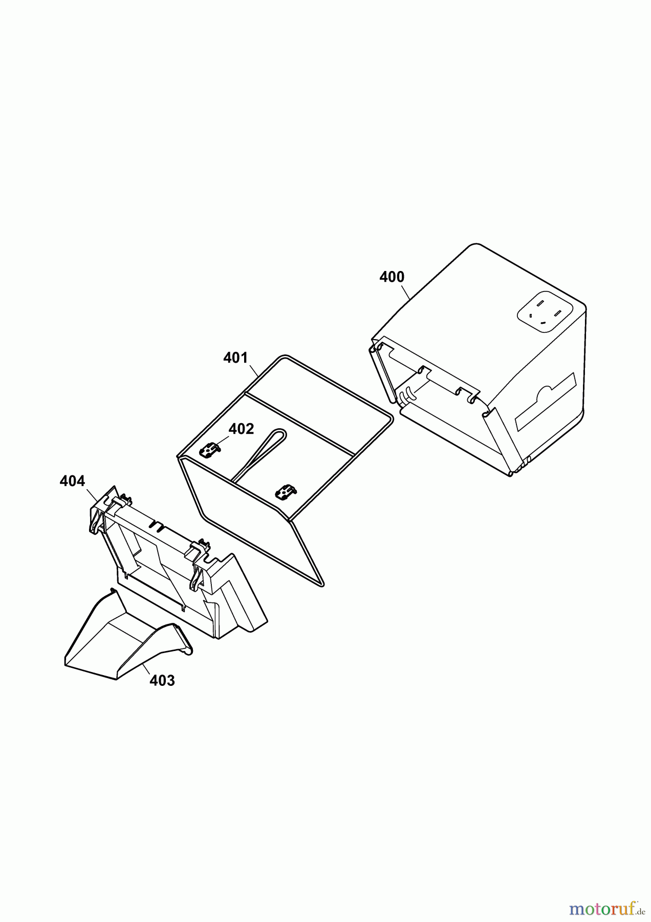 Wolf-Garten Elektromäher Power Wolf 15/37 4927008 Serie F (2010) Grasfangsack