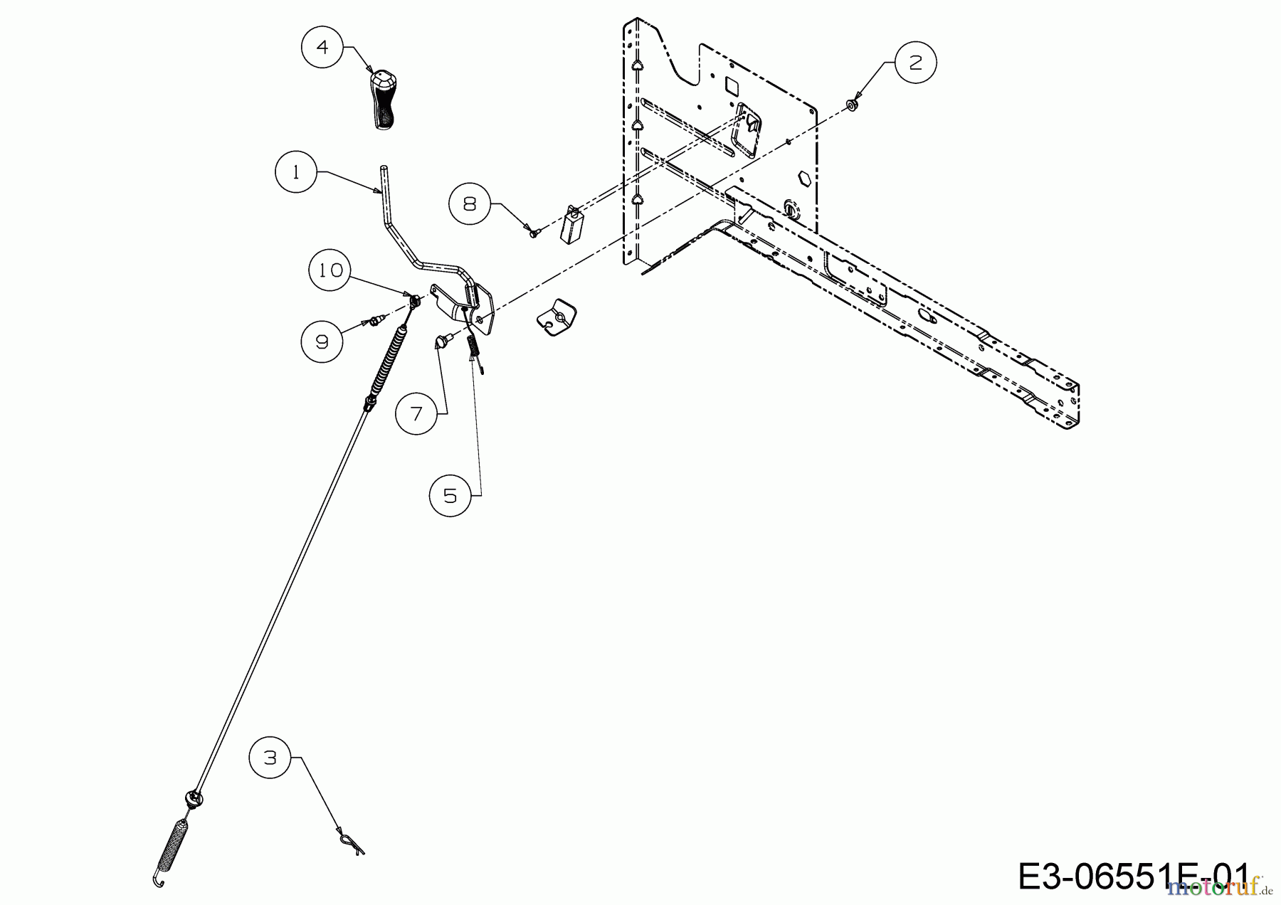  Helington Rasentraktoren H 92 HB 13HM71KE686  (2017) Mähwerkseinschaltung