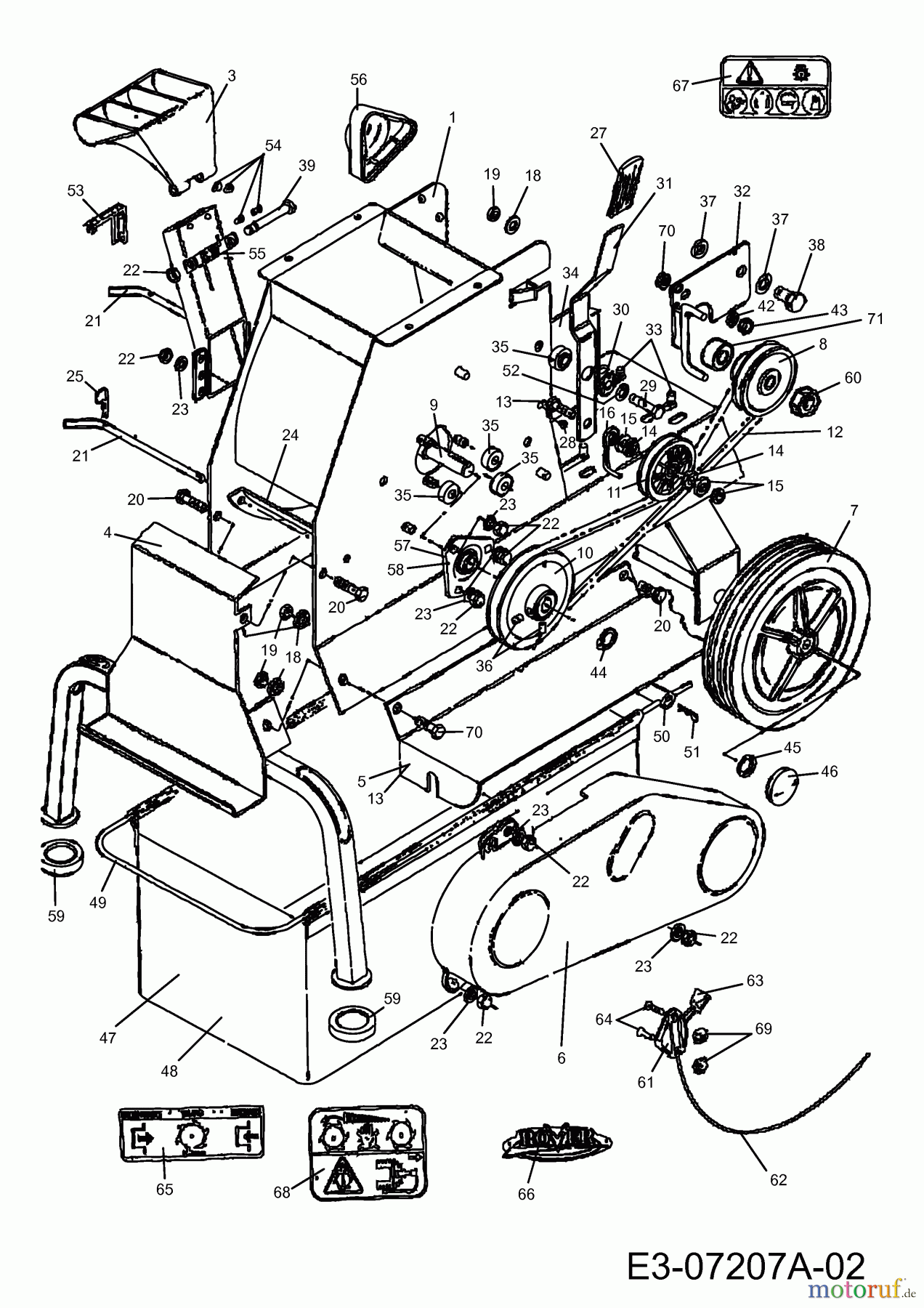 Häcksler Chip-N-Shred 89862 (2007) Fahrantrieb