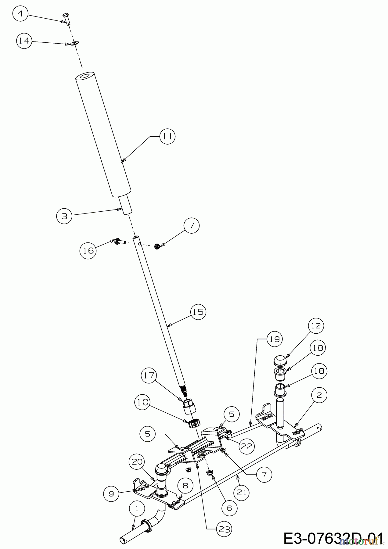  MTD Rasentraktoren 420/30 13B226JD308  (2018) Lenkung