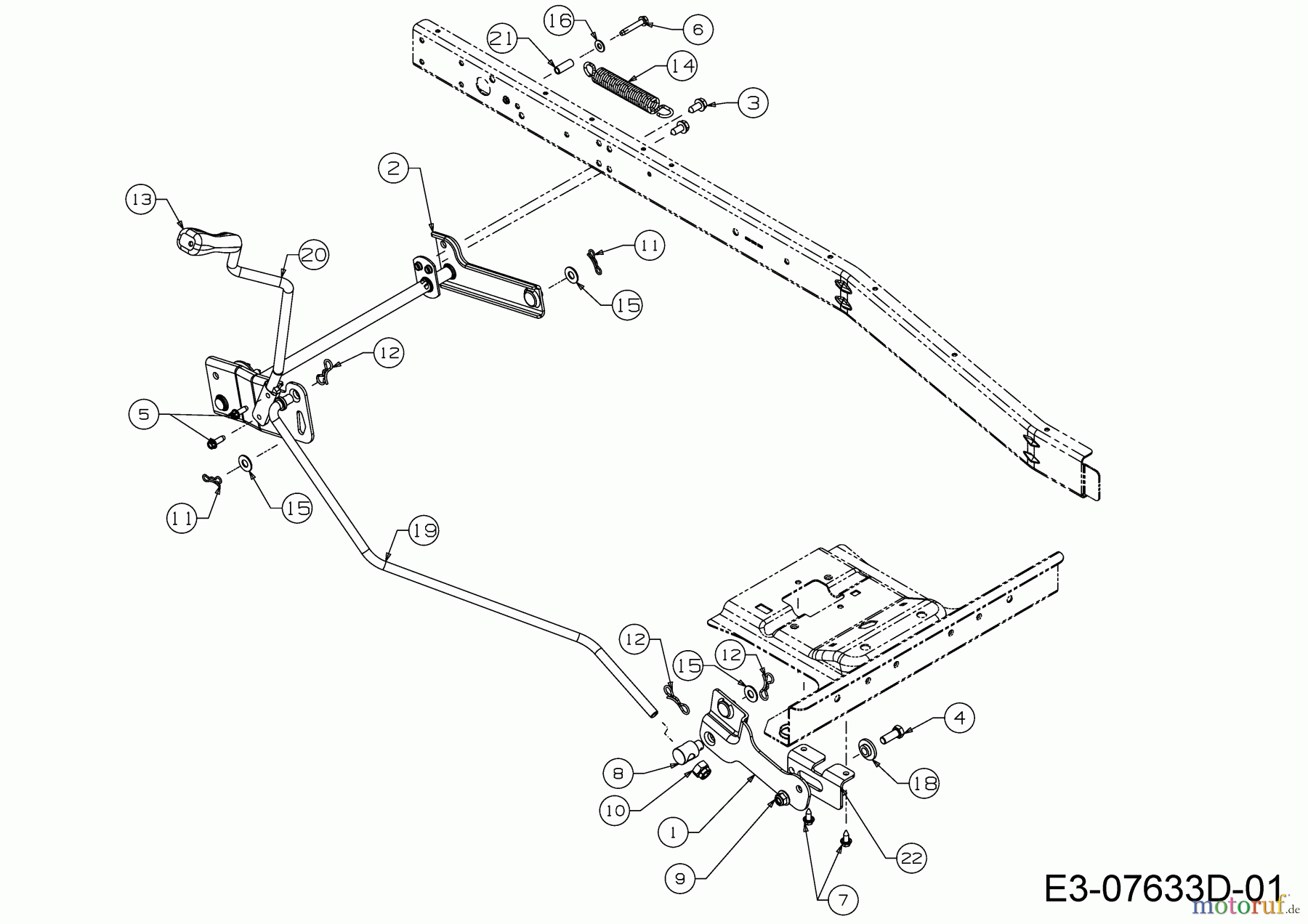  WOLF-Garten Expert Rasentraktoren Scooter Pro 13B226HD650  (2015) Mähwerksaushebung