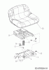 MTD Minirider 76 SD 13A226JD600 (2012) Ersatzteile Sitz, Sitzträger