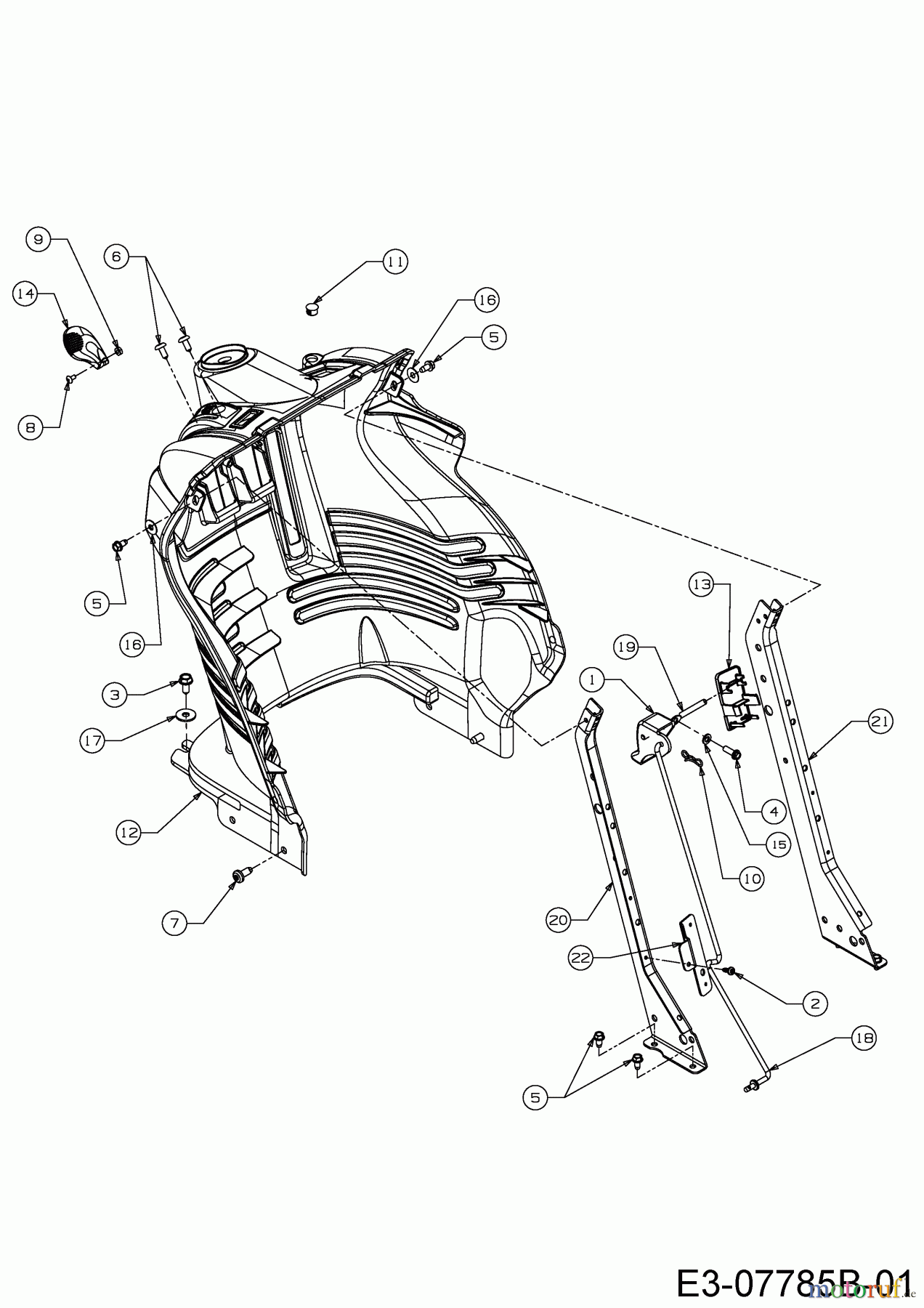  Gutbrod Rasentraktoren GLX 105 RH-K 13HI91GN690  (2016) Armaturenbrett