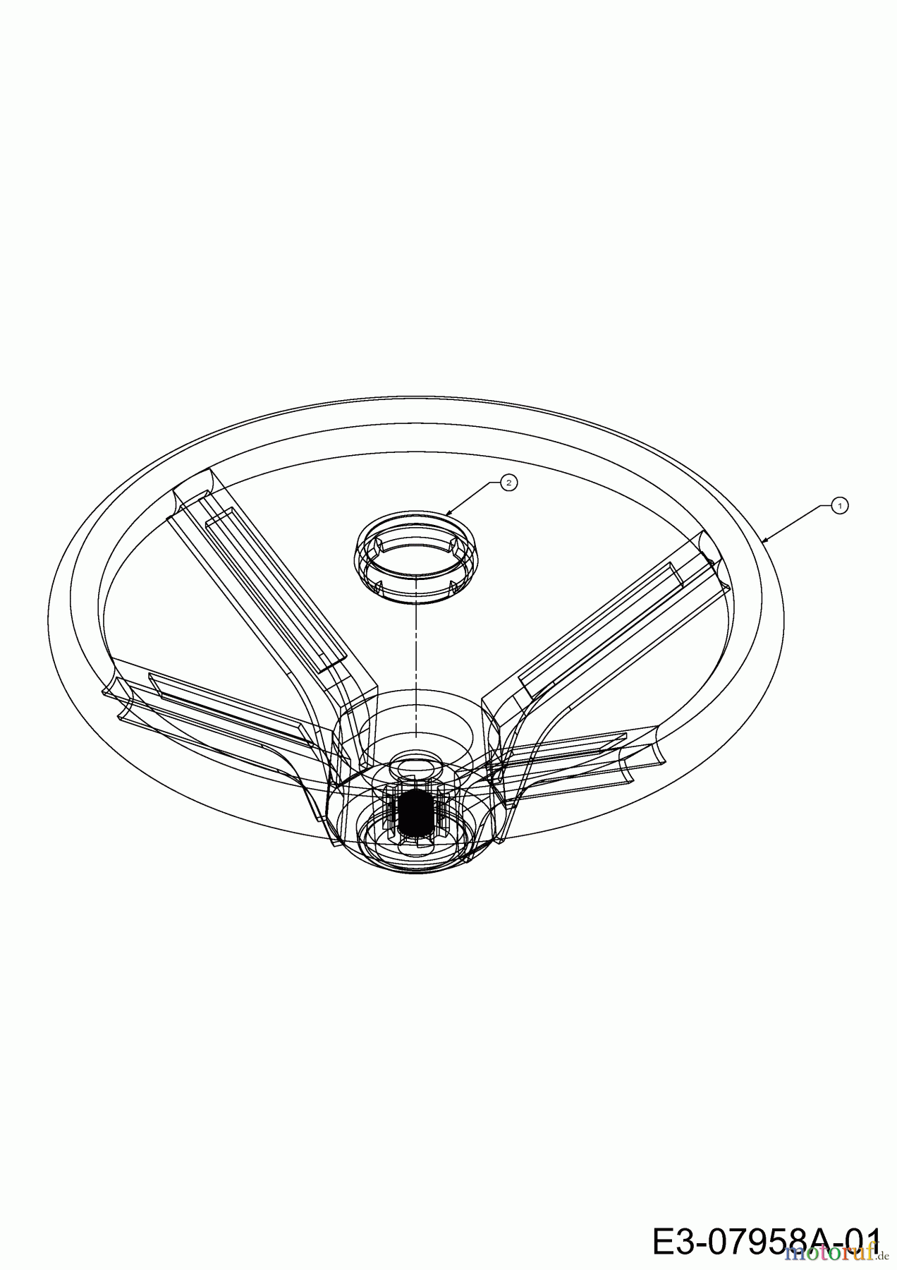  MTD Rasentraktoren SN 180 AT 13A7508N678  (2002) Lenkrad
