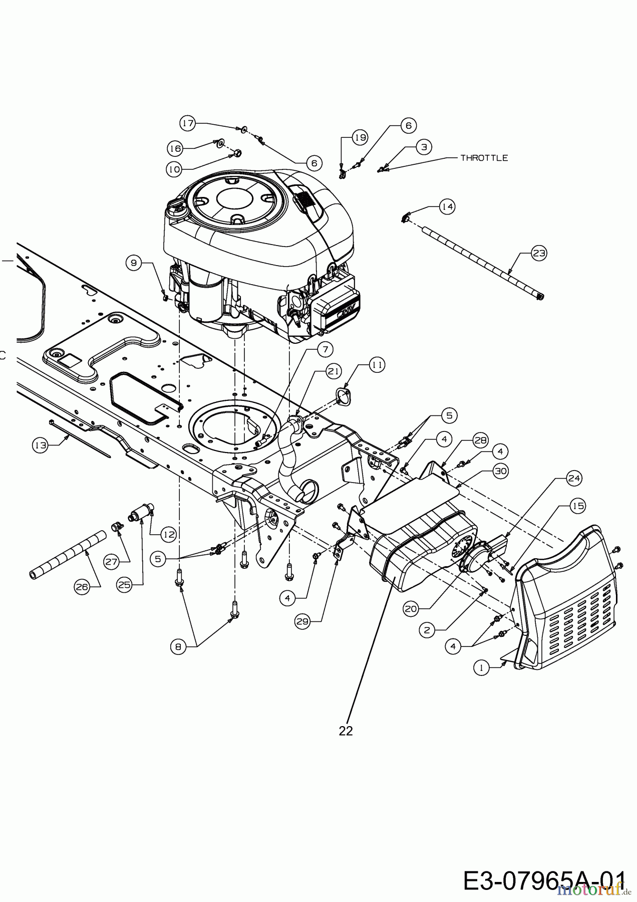  Columbia Rasentraktoren D 506 NR 13BD506N597  (2003) Motorzubehör