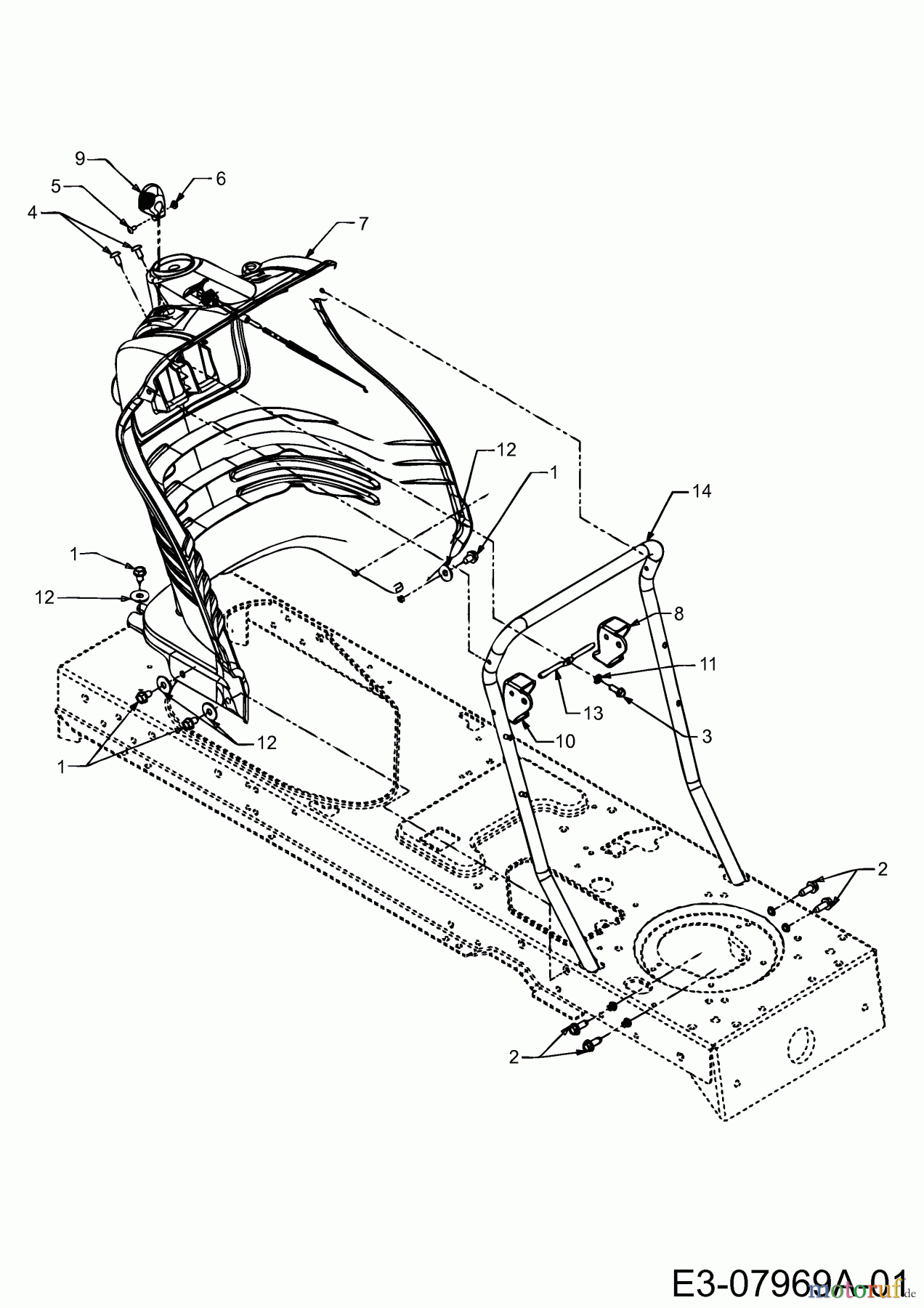  Columbia Rasentraktoren T 516 NR 13BT516N597  (2003) Armaturenbrett