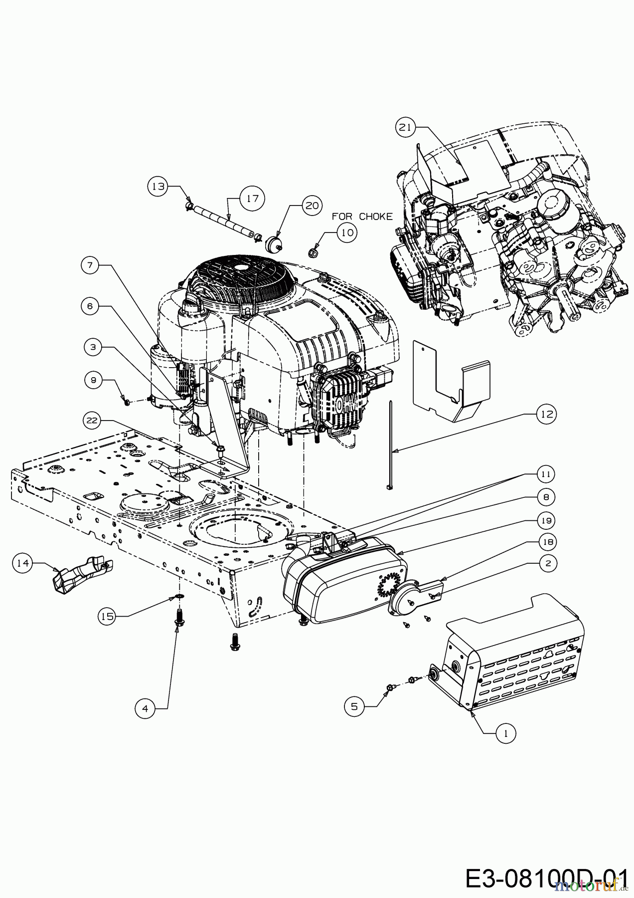  Helington Rasentraktoren H 96 T 13H276KF686  (2017) Motorzubehör