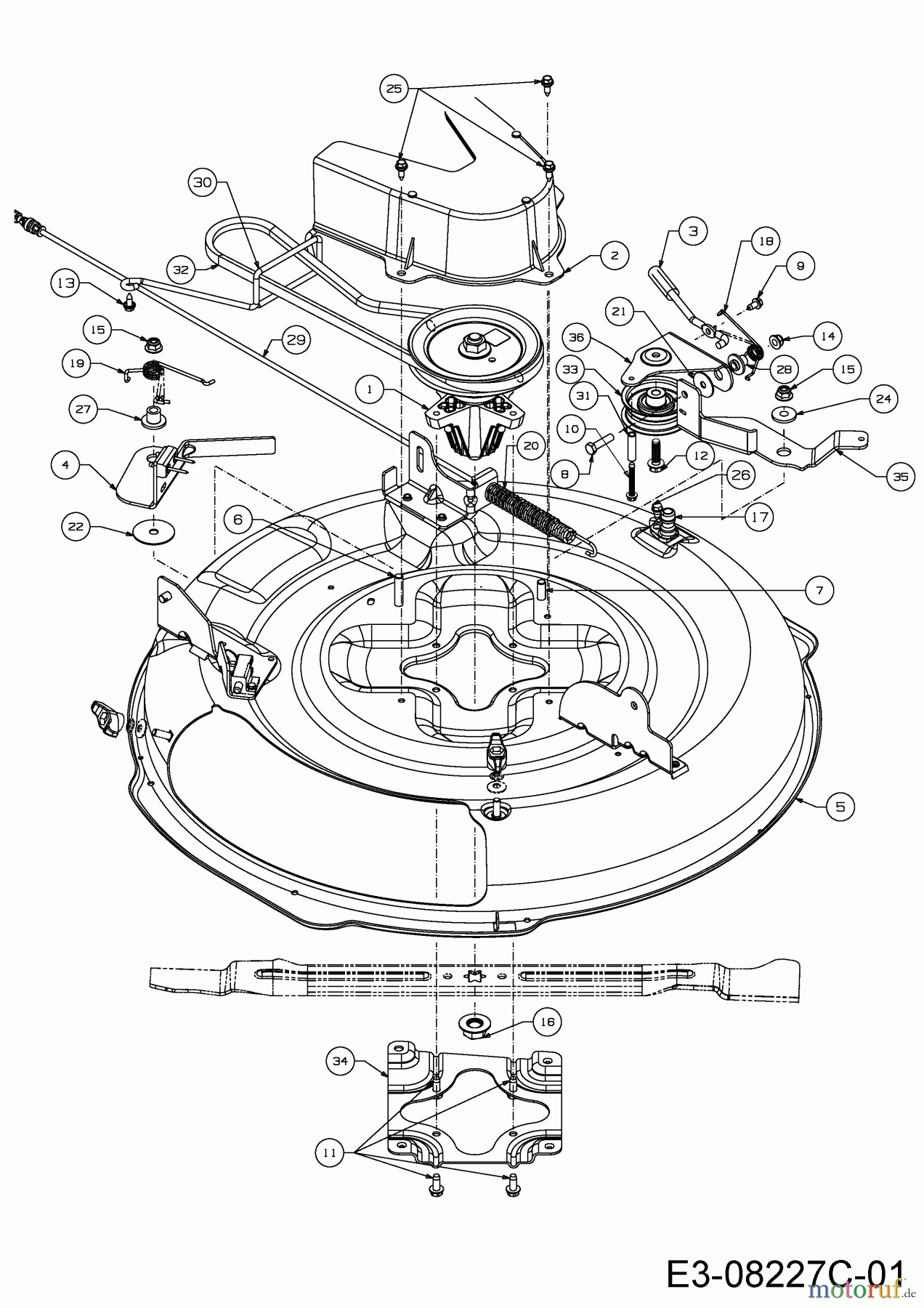  WOLF-Garten Expert Rasentraktoren Scooter Pro Hydro 13A221HD650  (2016) Mähwerk D (30