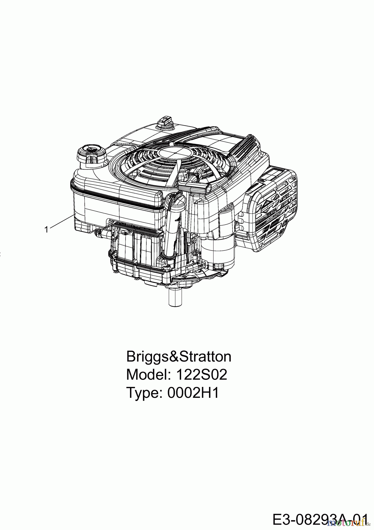  Mastercut Rasentraktoren Mastercut 60 L 13A625JC659  (2015) Motor Briggs & Stratton