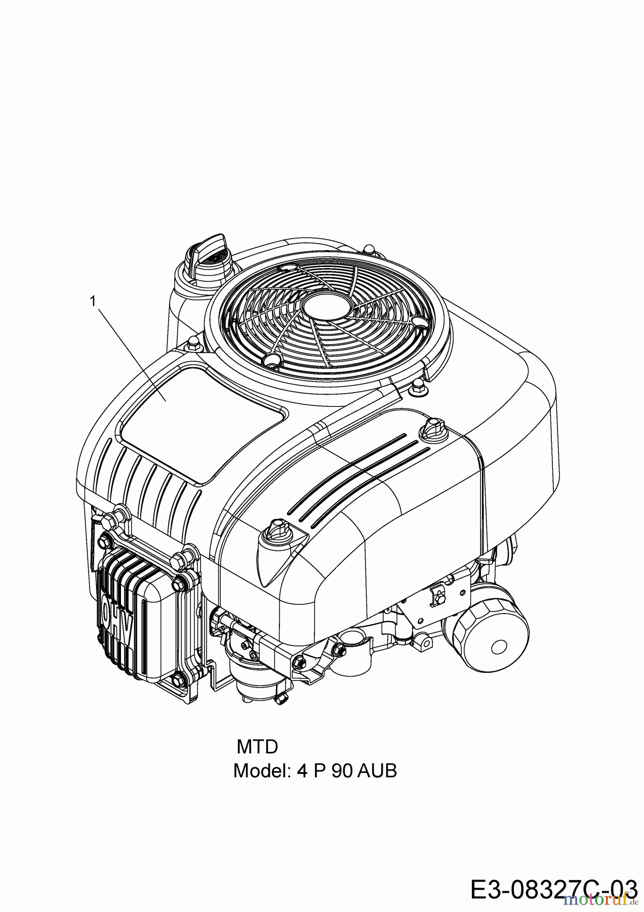  Tigara Rasentraktoren TG 15/96 HE 13H279KF649  (2017) Motor MTD