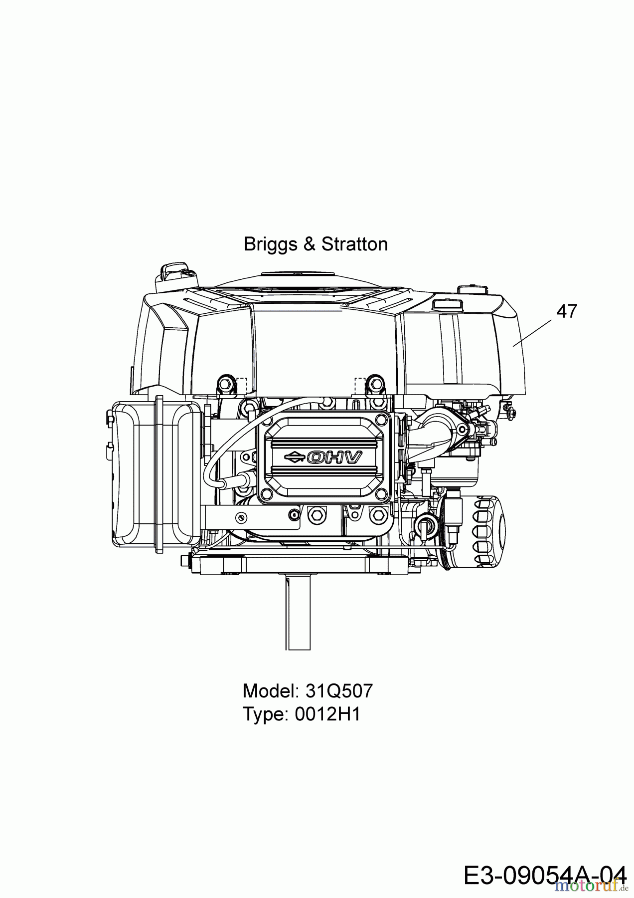  Helington Rasentraktoren H 92 HB 13HM71KE686  (2018) Motor Briggs & Stratton