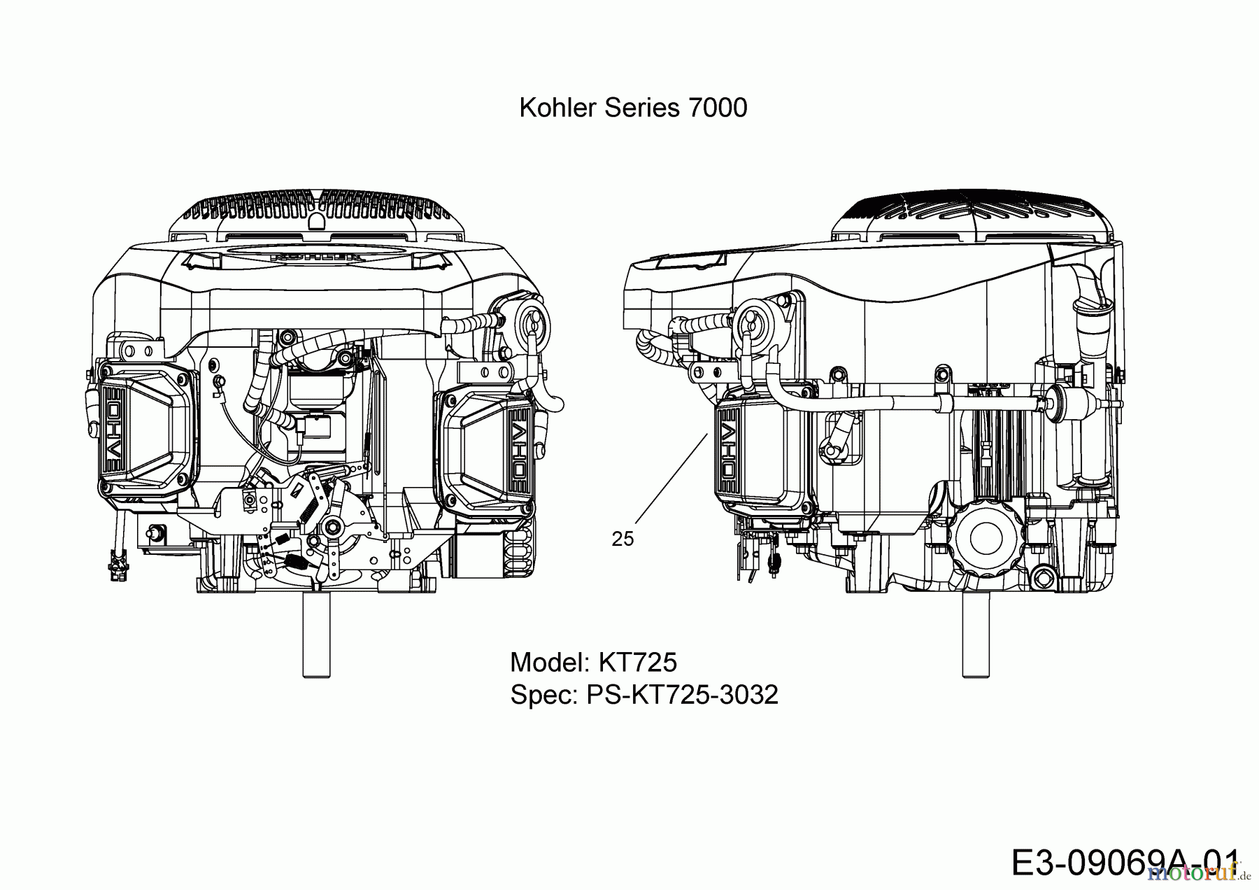  Massey Ferguson Rasentraktoren MF 36-22 HG 13HP91GI695  (2015) Motor Kohler