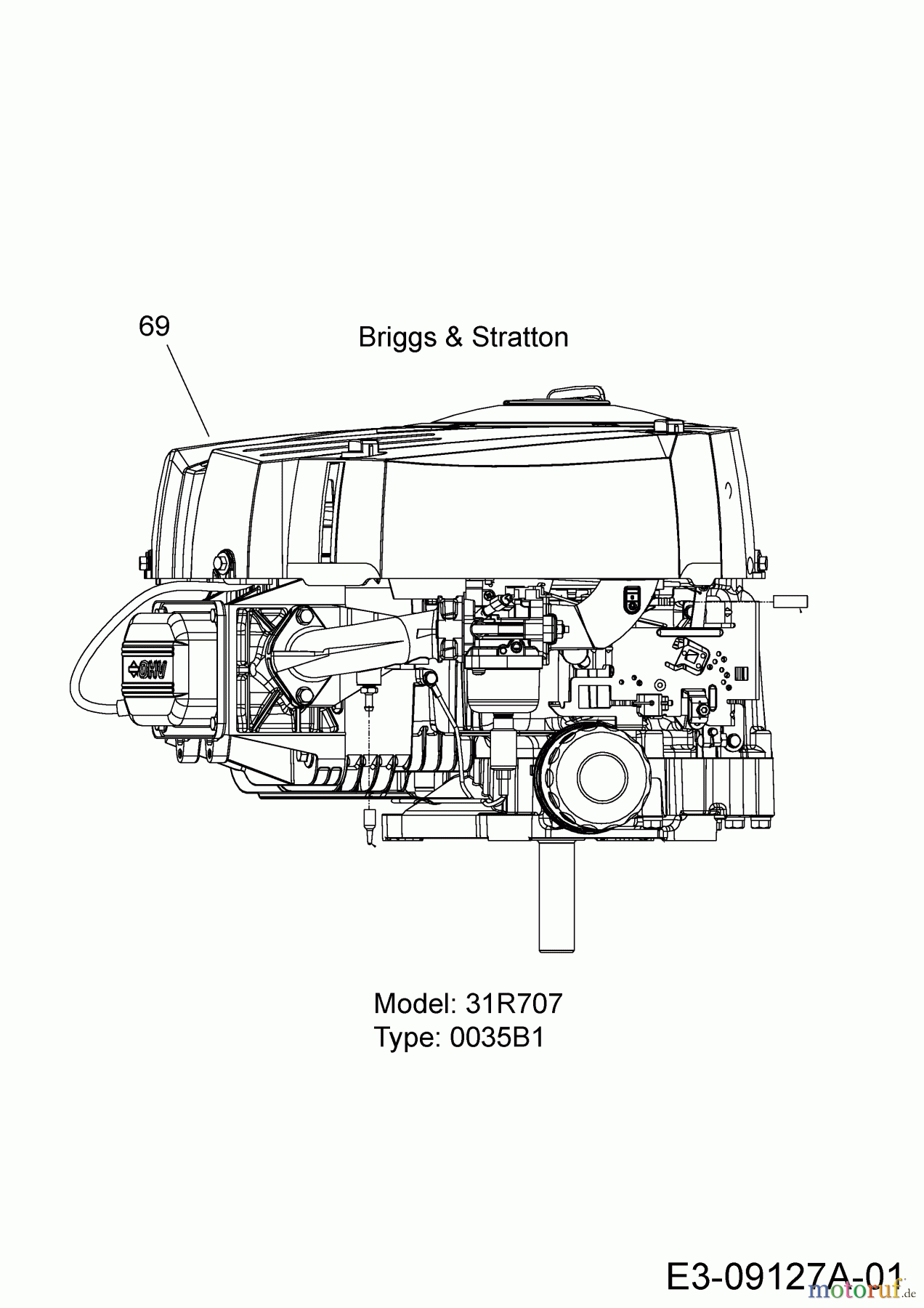  Blisar Rasentraktoren GG 175 13HN763G607  (2016) Motor Briggs & Stratton
