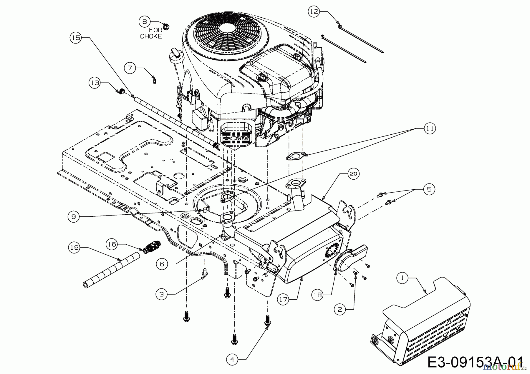  Okay Rasentraktoren Master Cut 105-15/200 H 13HU99KN675  (2015) Motorzubehör ab 01.02.2015