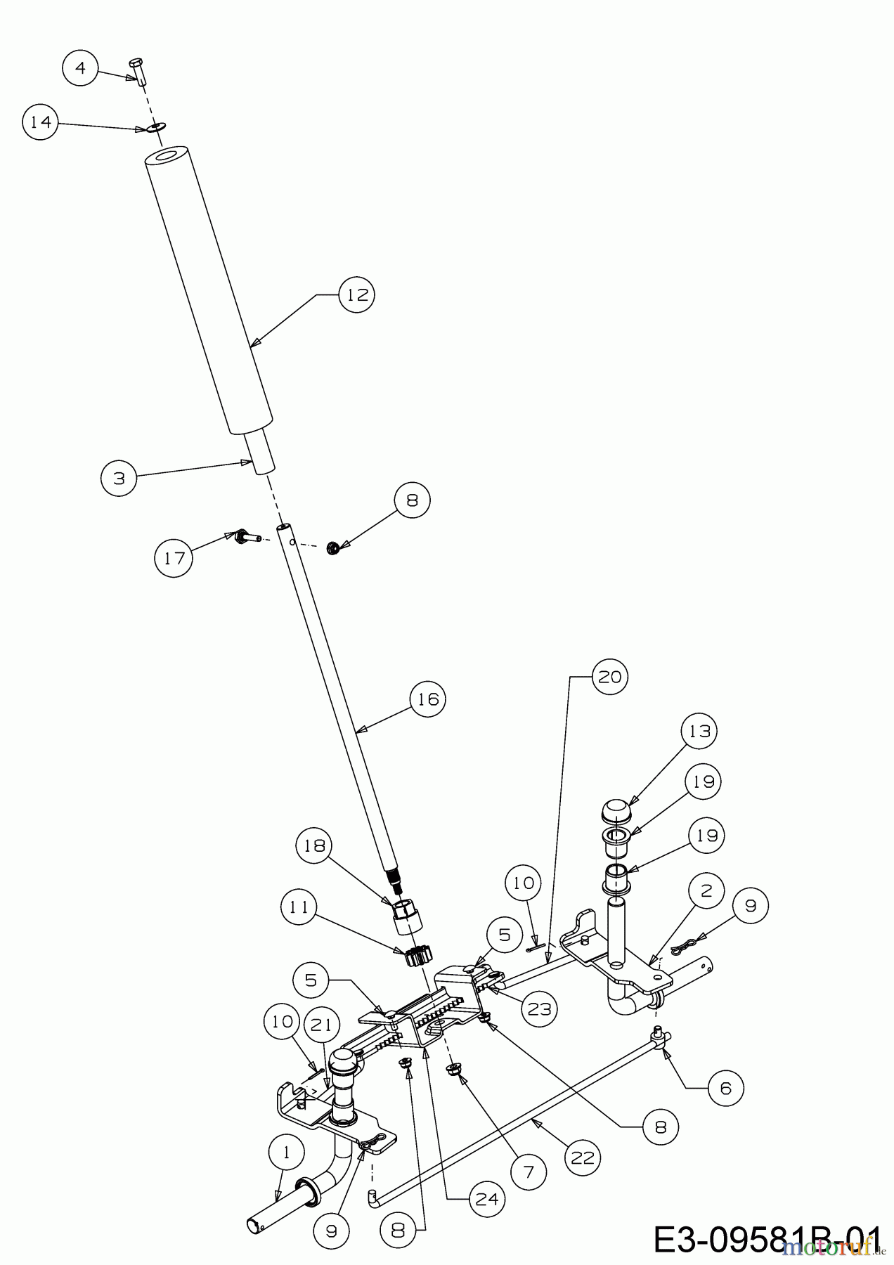  Cub Cadet Rasentraktoren LR2 FR60 13A521SC603  (2018) Lenkung