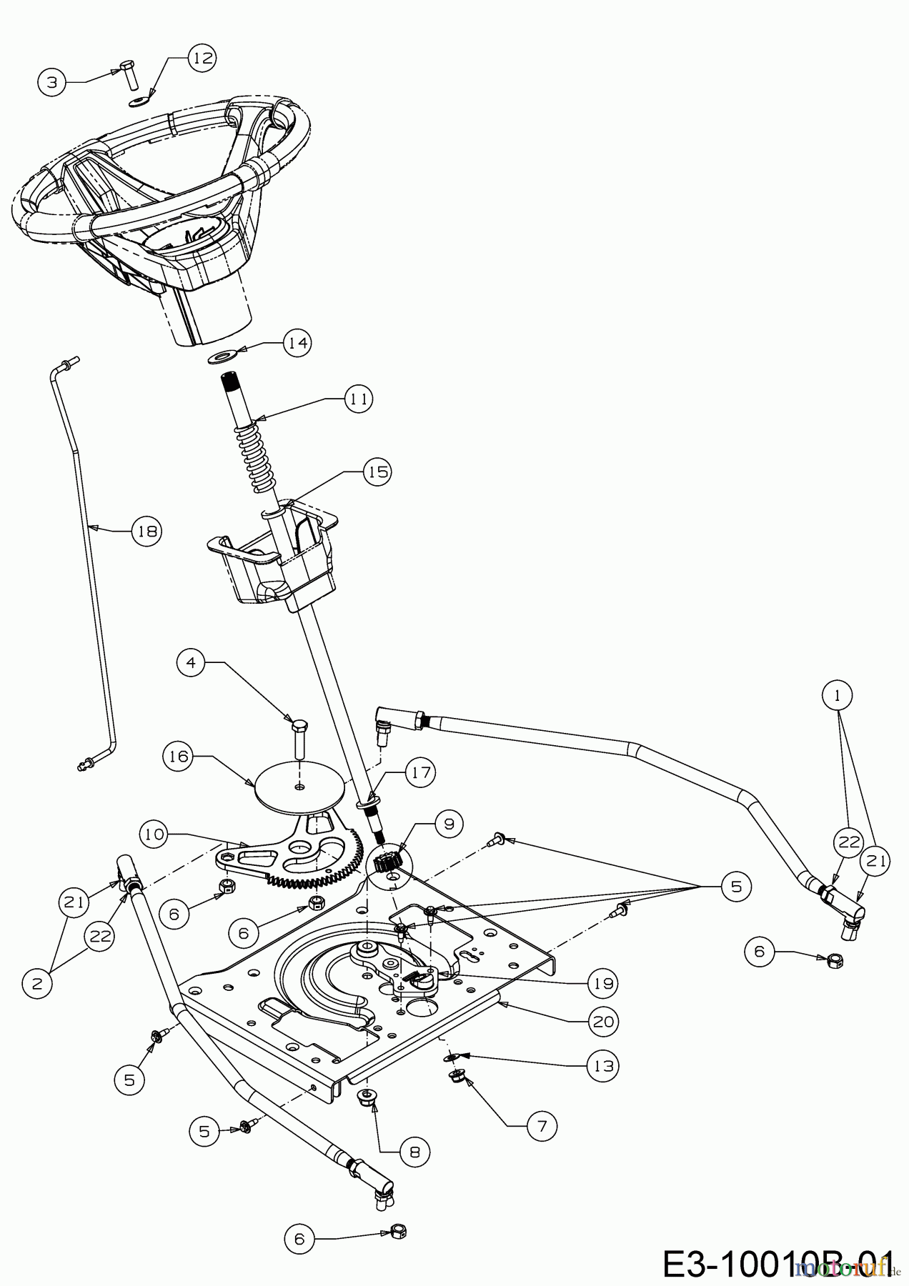  Tigara Rasentraktoren TG 222/117 HBI 13AAA1KT649  (2018) Lenkung