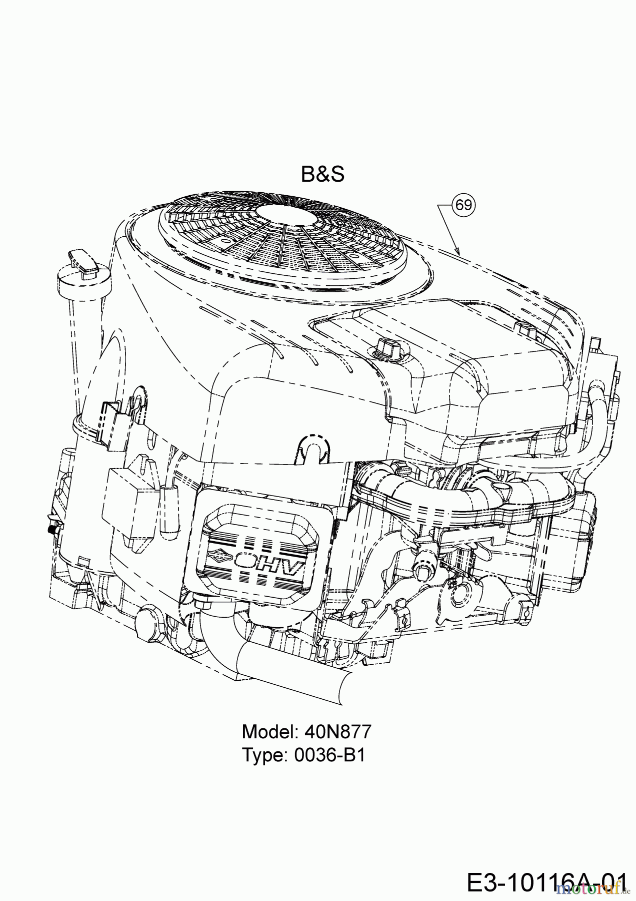  WOLF-Garten Expert Rasentraktoren 106.220 H 13AAA1VR650  (2017) Motor Briggs & Stratton