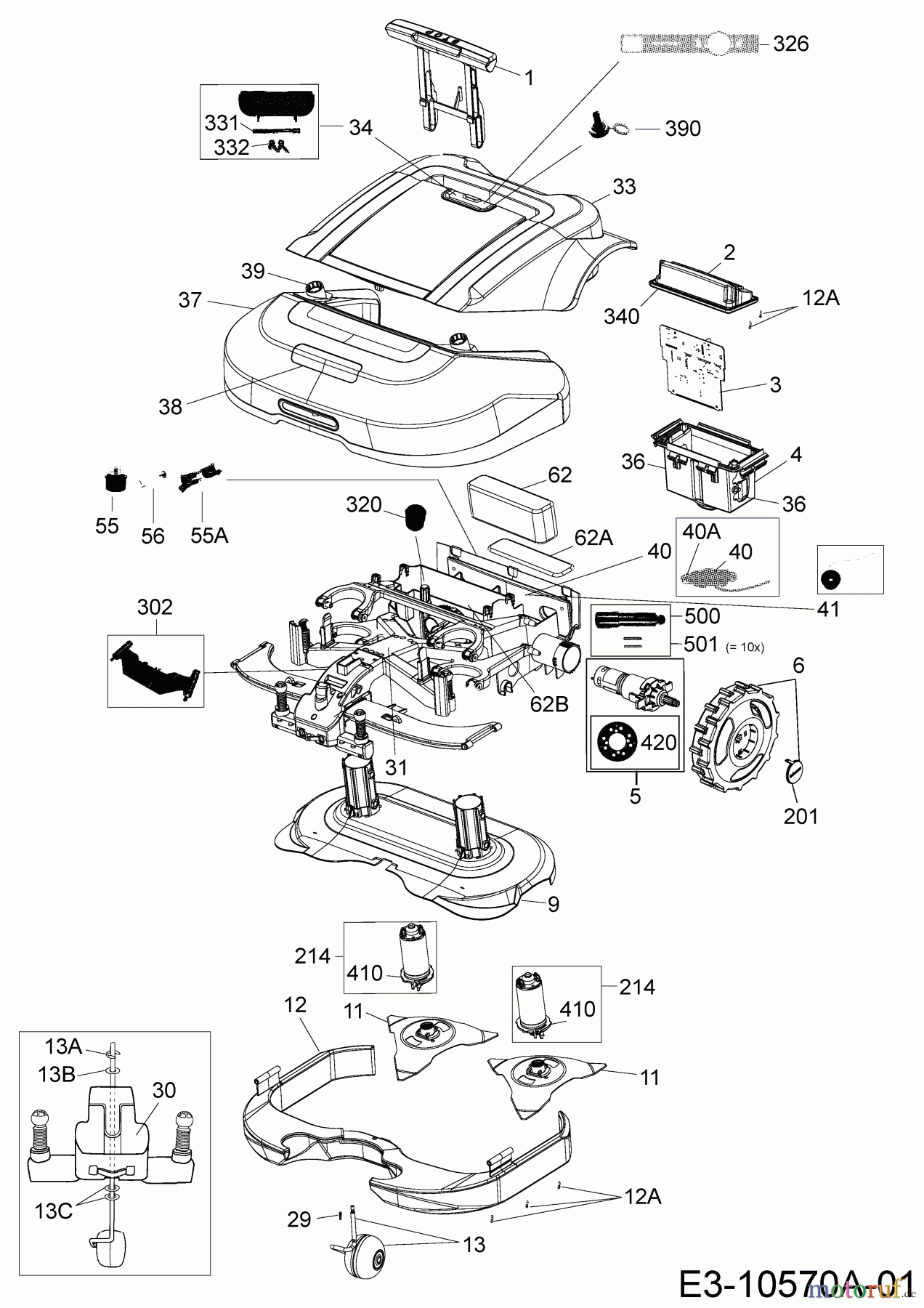  Robomow Robotic lawn mower MS 1800 (White) PRD6200YW2  (2015) Basic machine