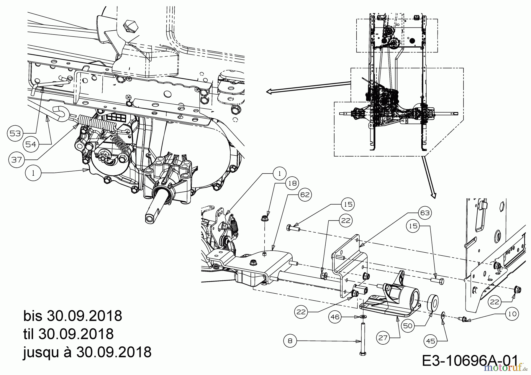  Black Edition Rasentraktoren 220-105 TWIN H 13AU71GN615  (2018) Antriebs bis 30.09.2018