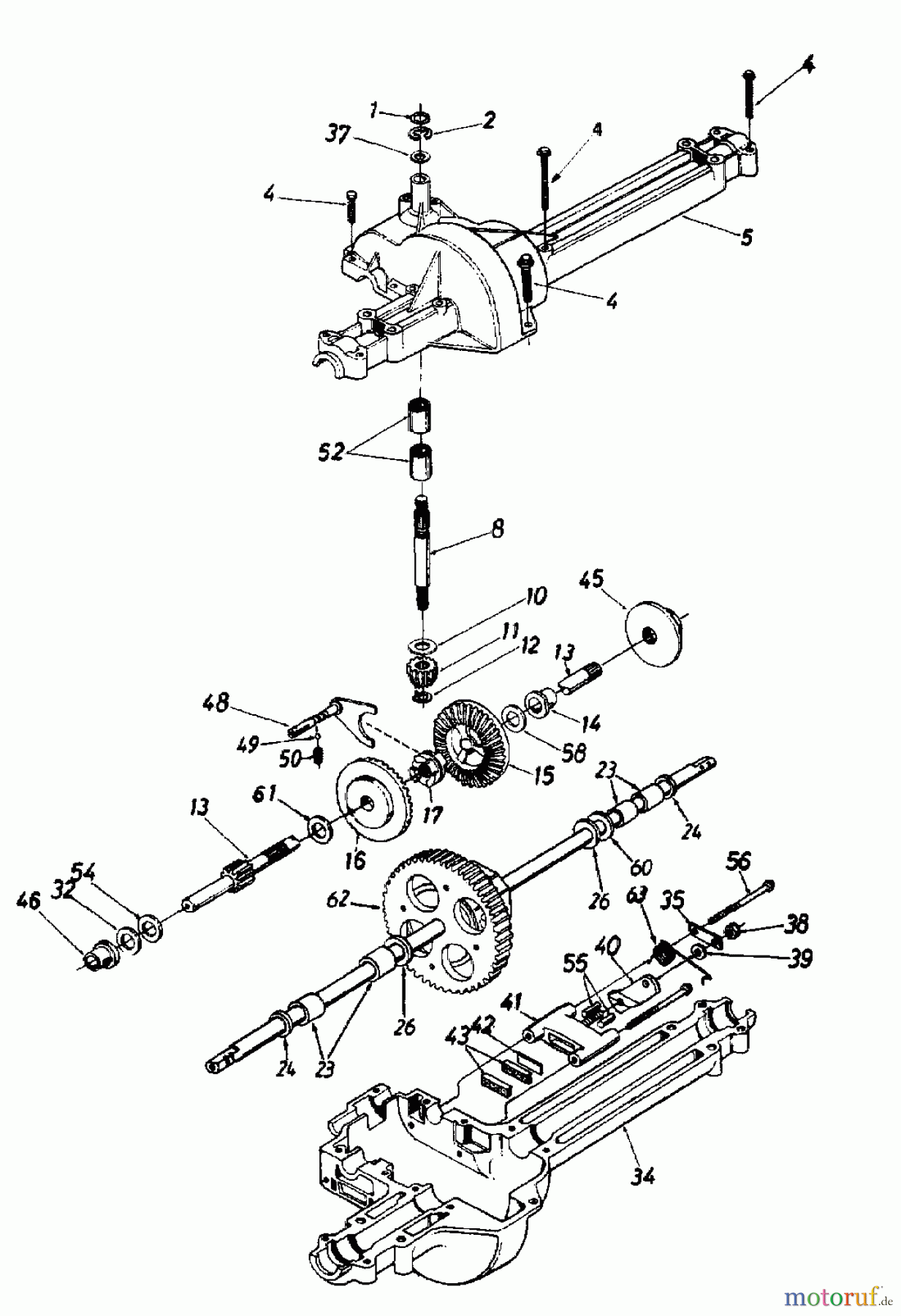  Golf Rasentraktoren 180/107 13AQ672G607  (1998) Getriebe