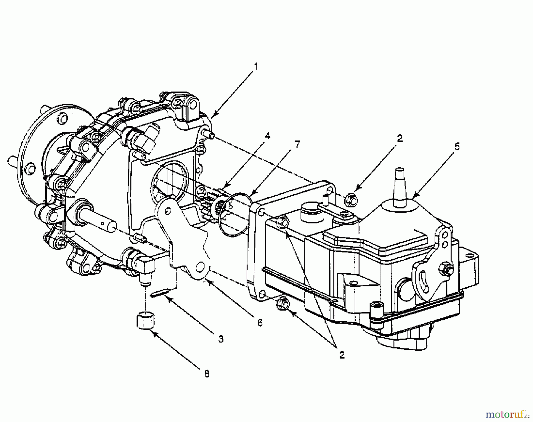  White Zero Turn ZTR Superior 53CA1A6M680  (2000) Gearbox, Hydrostatic gearbox