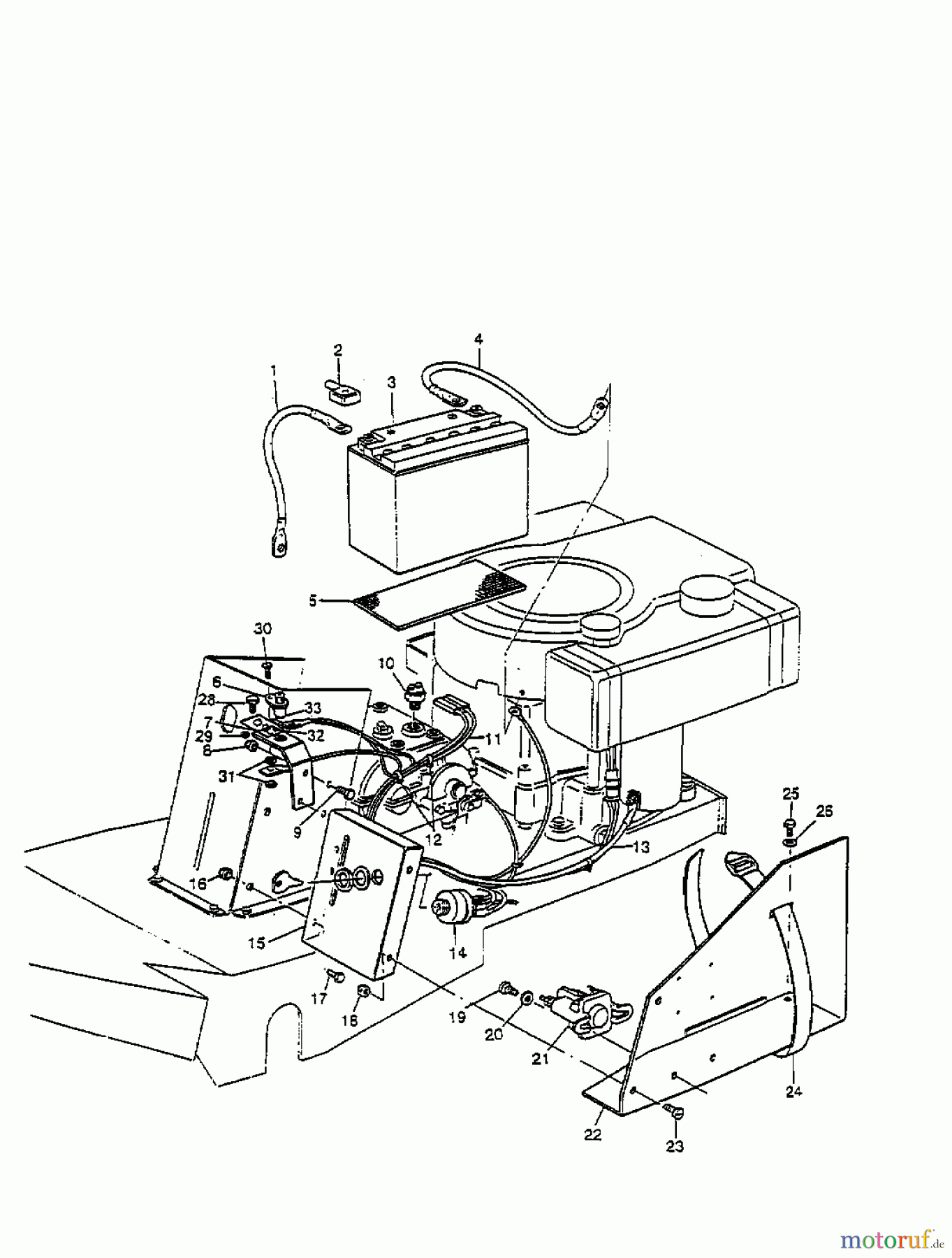  MTD Rasentraktoren F 125 13A-523-678  (2000) Elektroteile