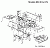 MTD B 155 13AP678G678 (2002) Listas de piezas de repuesto y dibujos Deck lift