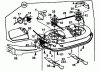 MTD H 145 13AA698F678 (2000) Listas de piezas de repuesto y dibujos Mowing deck F (38"/96cm)