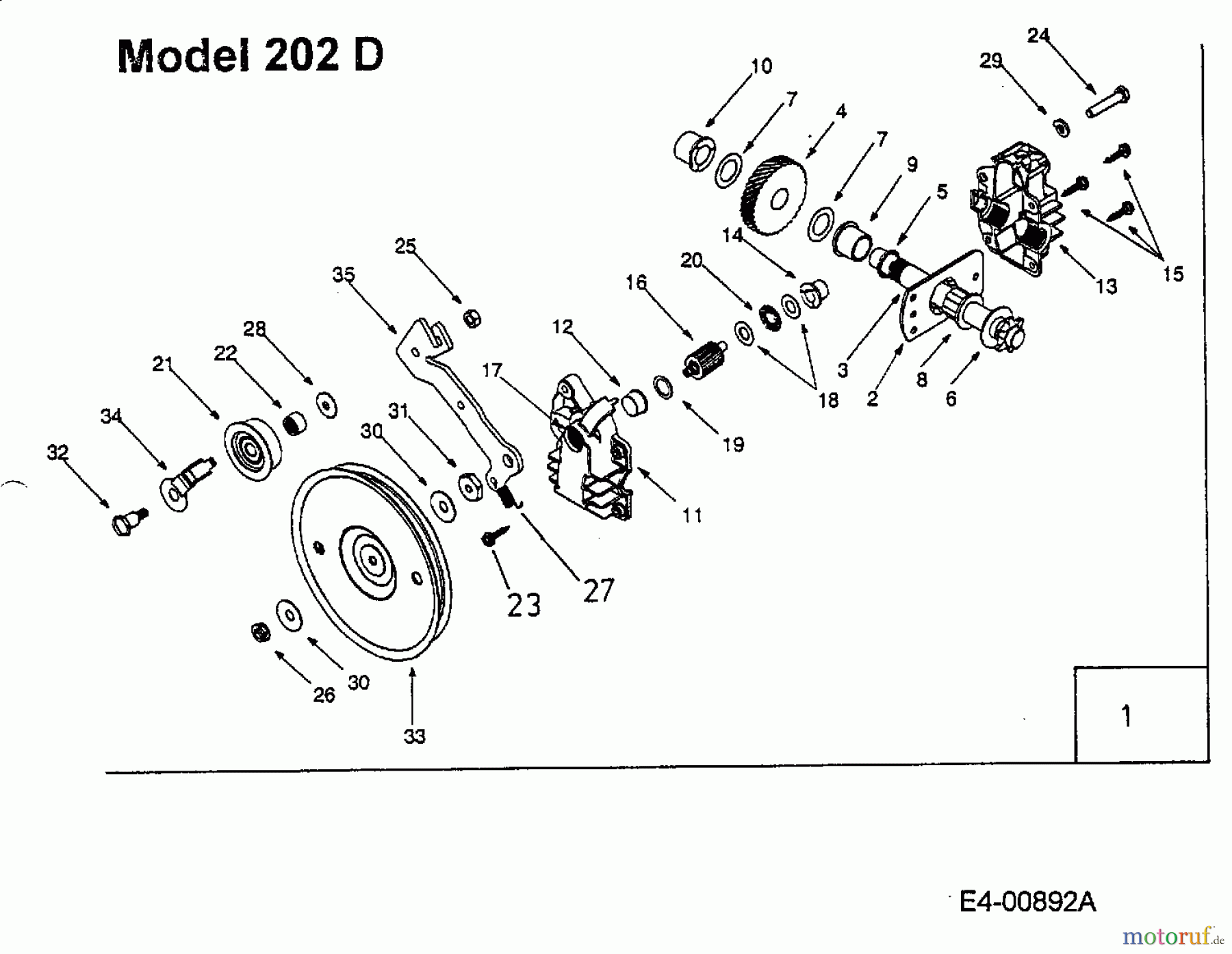  MTD Laubläser, Laubsauger 202 24A-202D678  (2001) Getriebe
