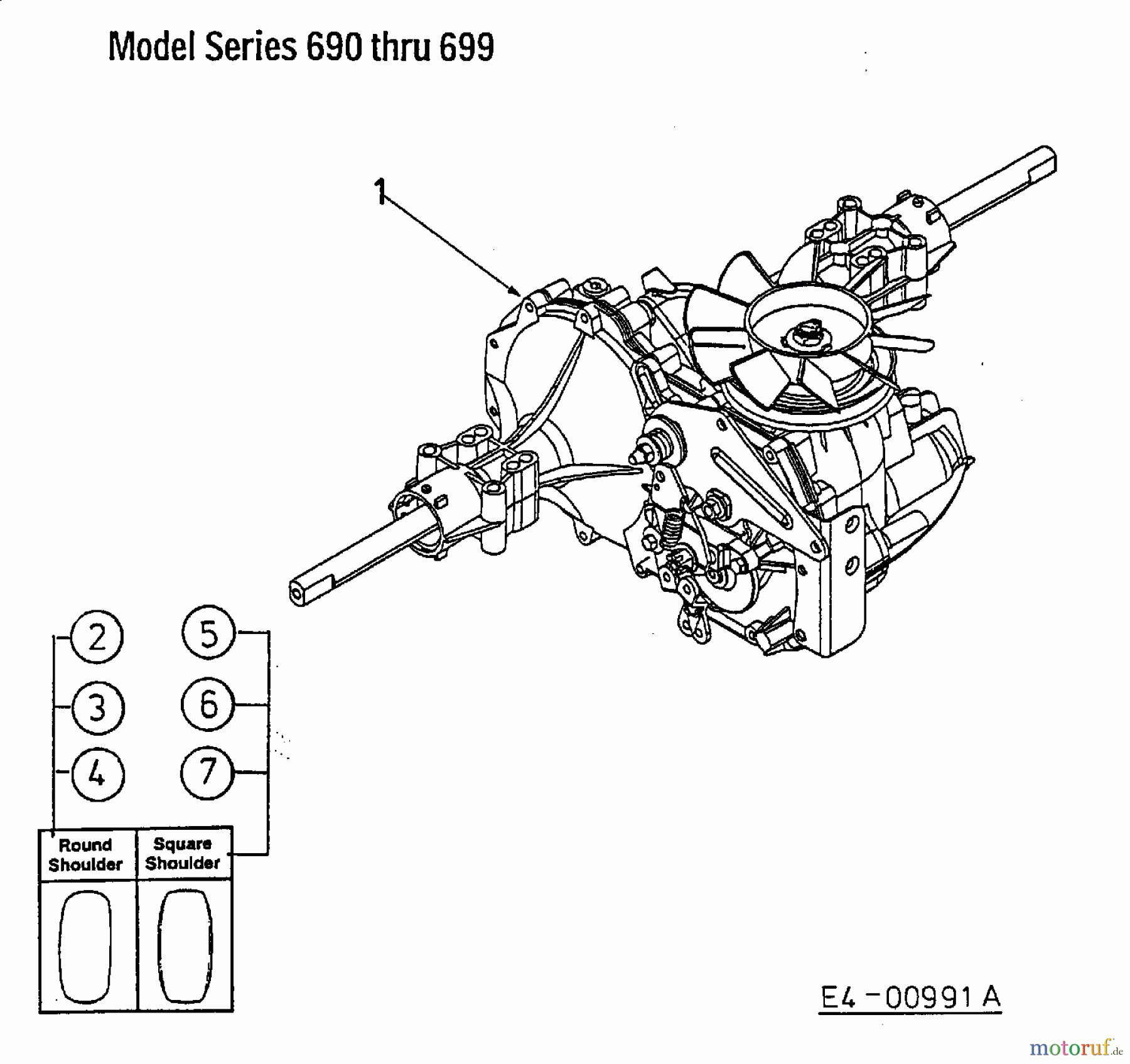  MTD Rasentraktoren H 140/96 13AA695F600  (2003) Hydrostat, Räder hinten
