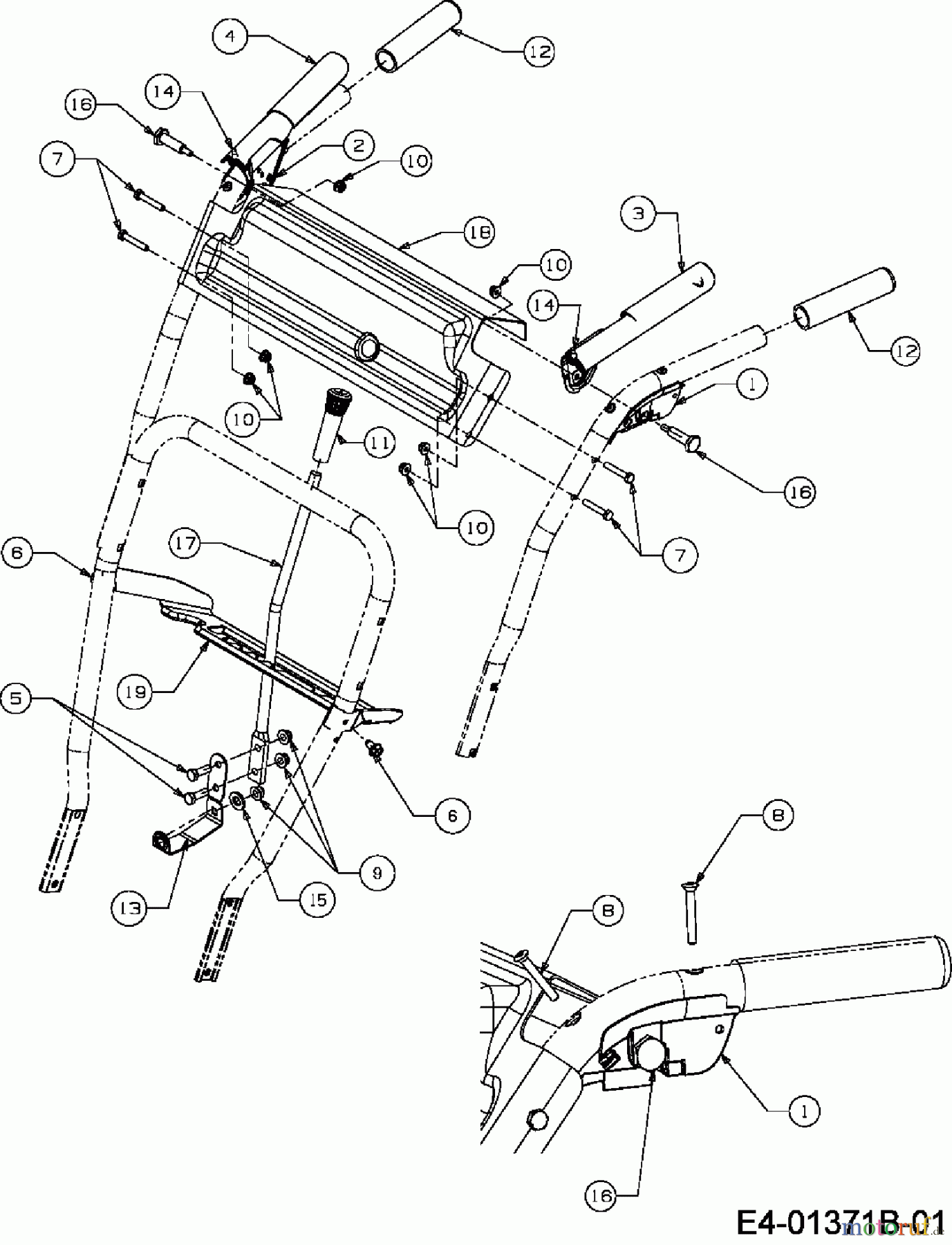  MTD Schneefräsen M 61 31A-62C2678  (2014) Armaturenbrett