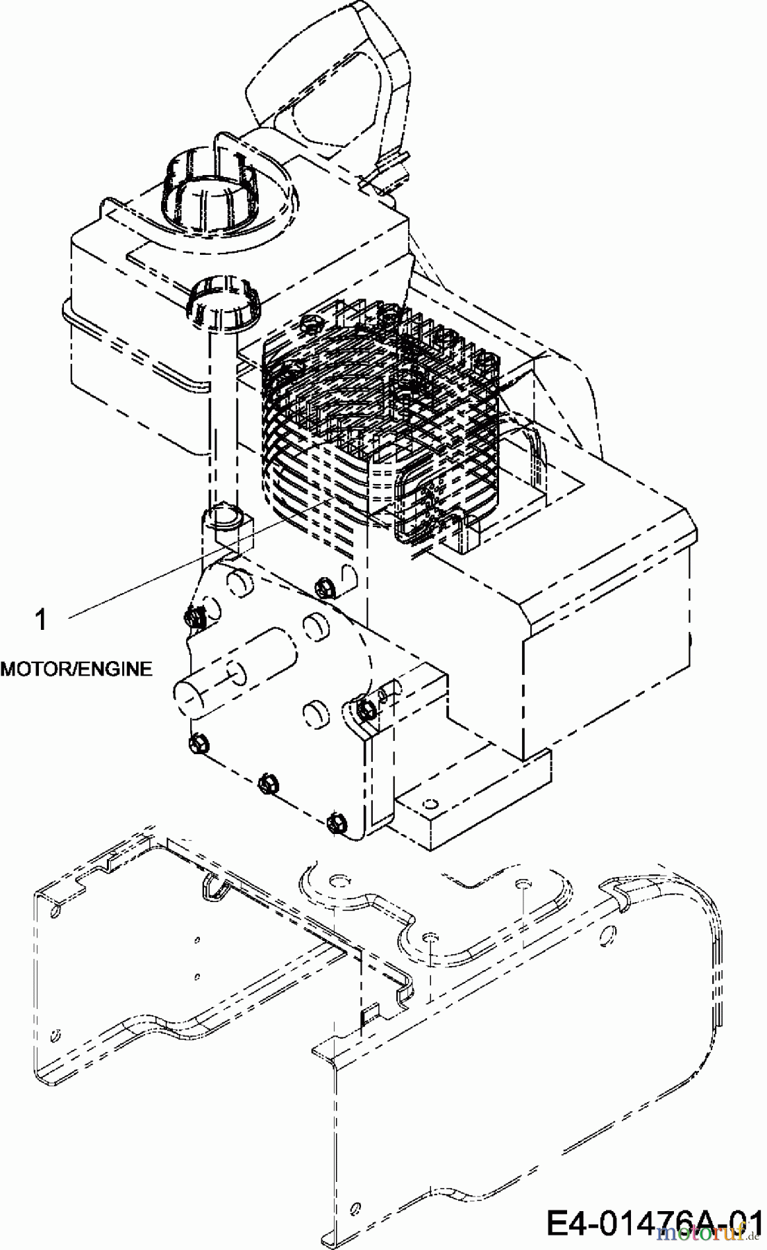  MTD Schneefräsen 3 CAD 31A-3CAD700  (2007) Motor
